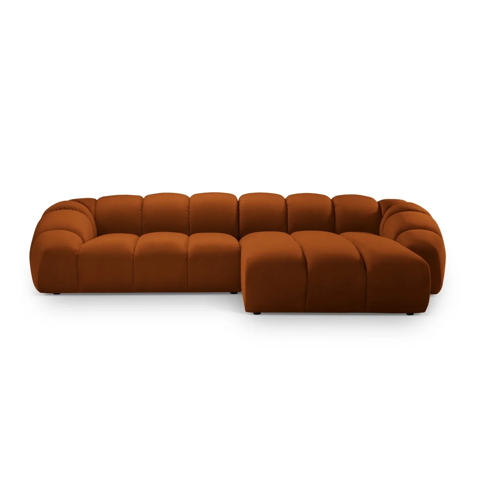 Diana 4-Sitzer Ecksofa Rechts, mit Bezug aus 3D-Stoff, Samt oder Strukturstoff, 334x182 cm - Image 93