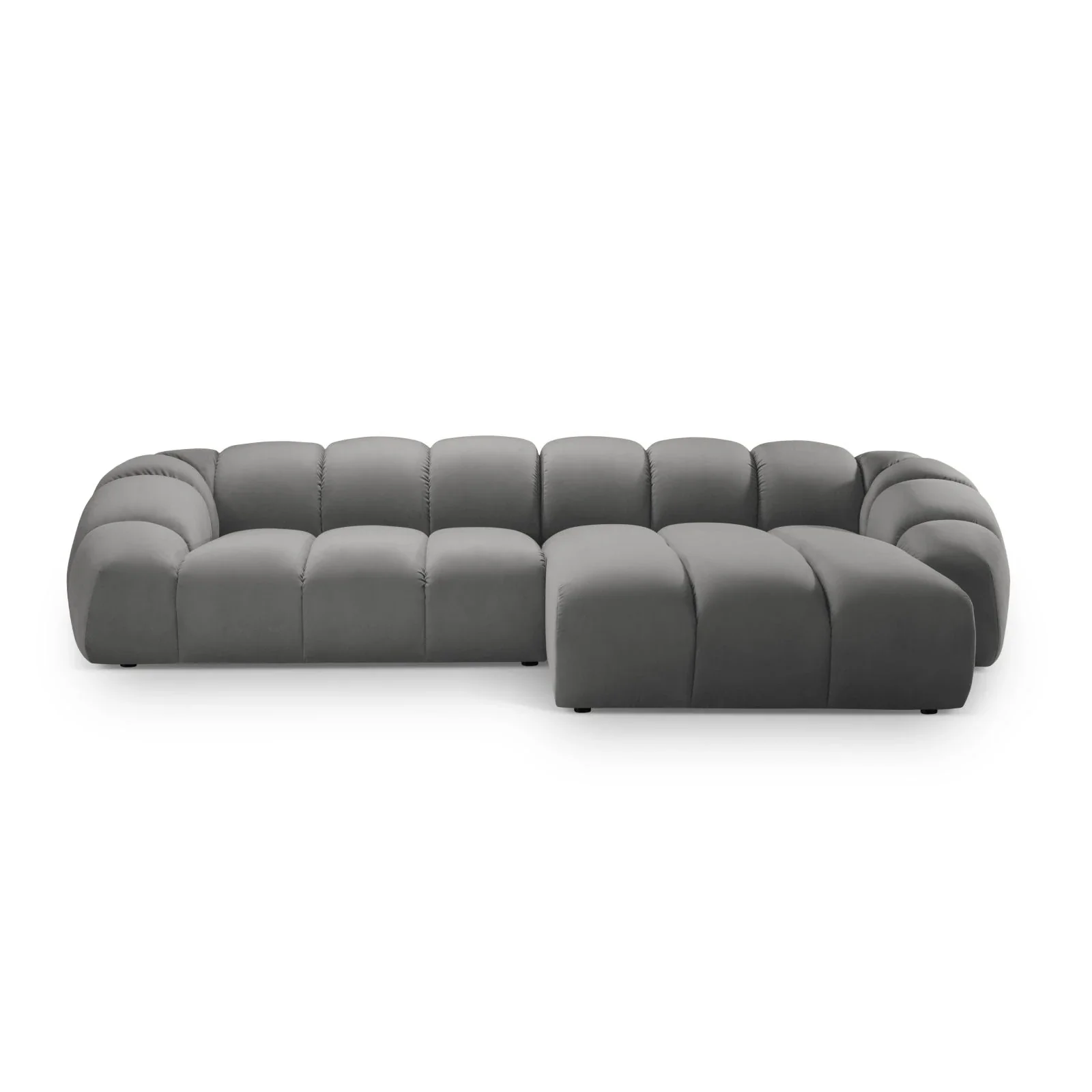 Diana 4-Sitzer Ecksofa Rechts, mit Bezug aus 3D-Stoff, Samt oder Strukturstoff, 334x182 cm - Image 98