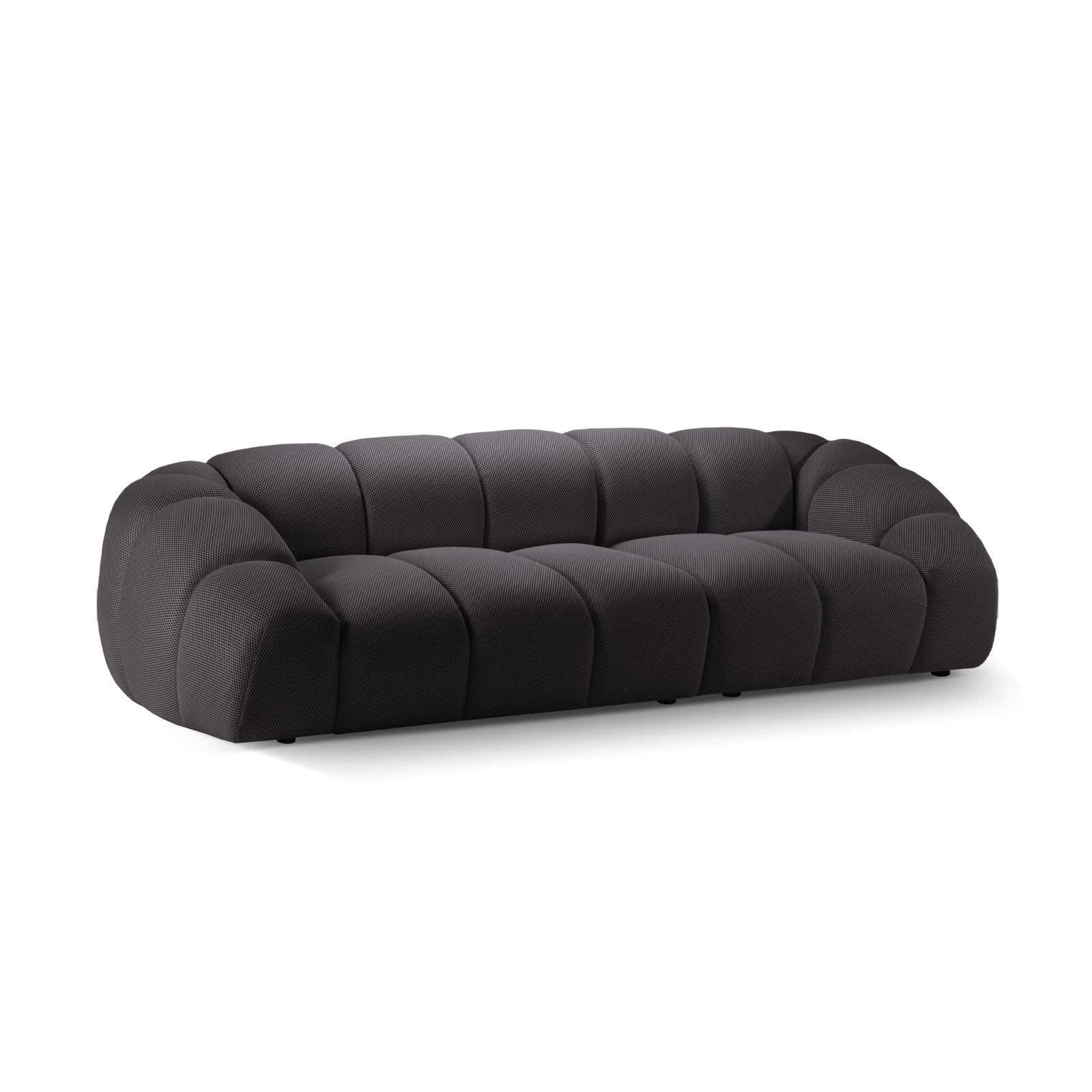 Diana 4-Sitzer Sofa mit Bezug aus 3D-Stoff, Samt oder Strukturstoff, 294x114 cm - Image 22
