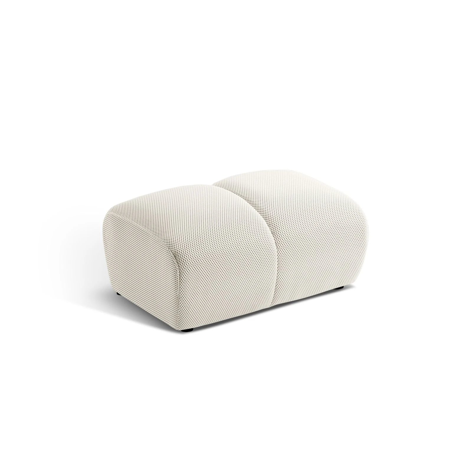 Diana Pouf mit Bezug aus 3D-Stoff, Samt oder Strukturstoff, 82x60 cm