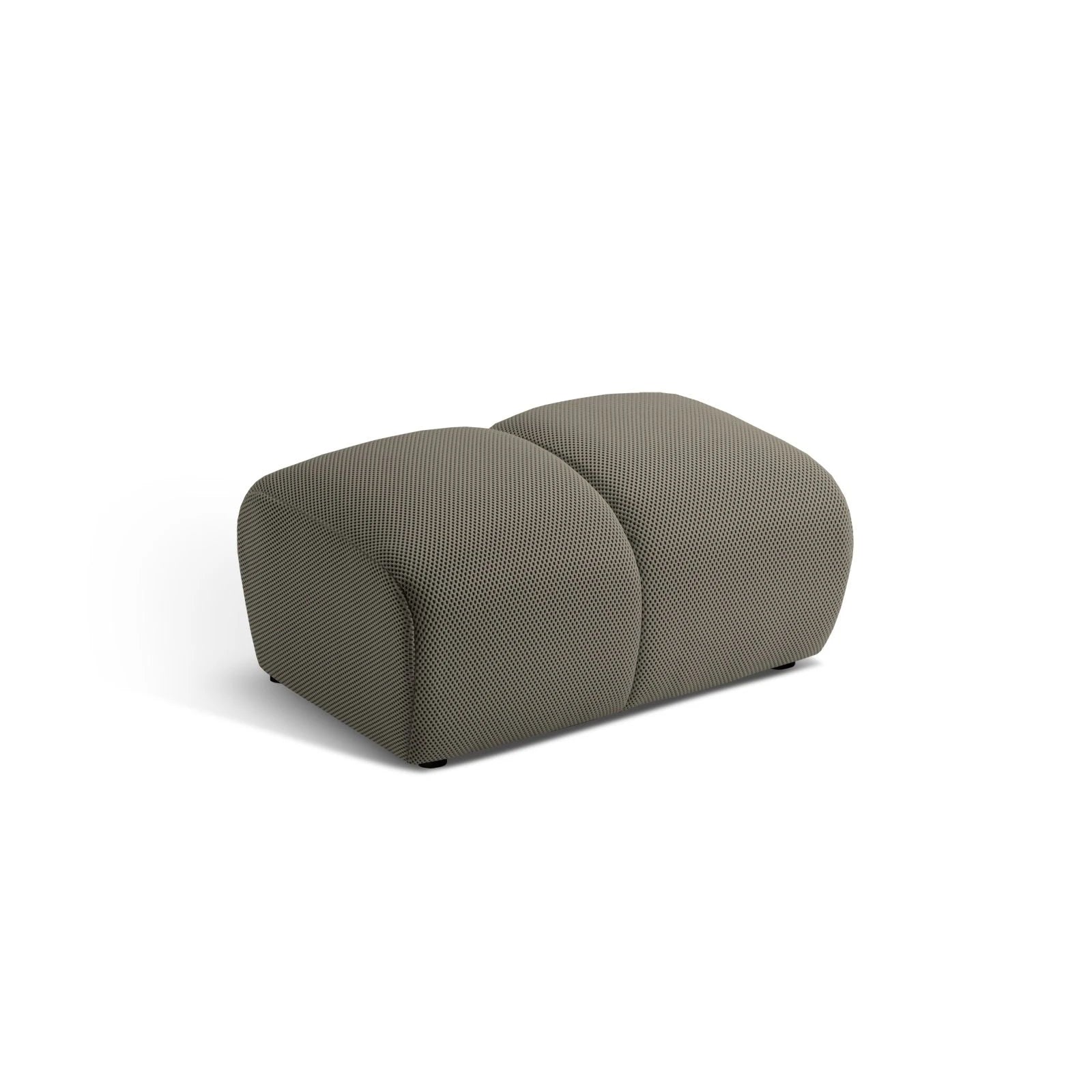 Diana Pouf mit Bezug aus 3D-Stoff, Samt oder Strukturstoff, 82x60 cm - Image 11