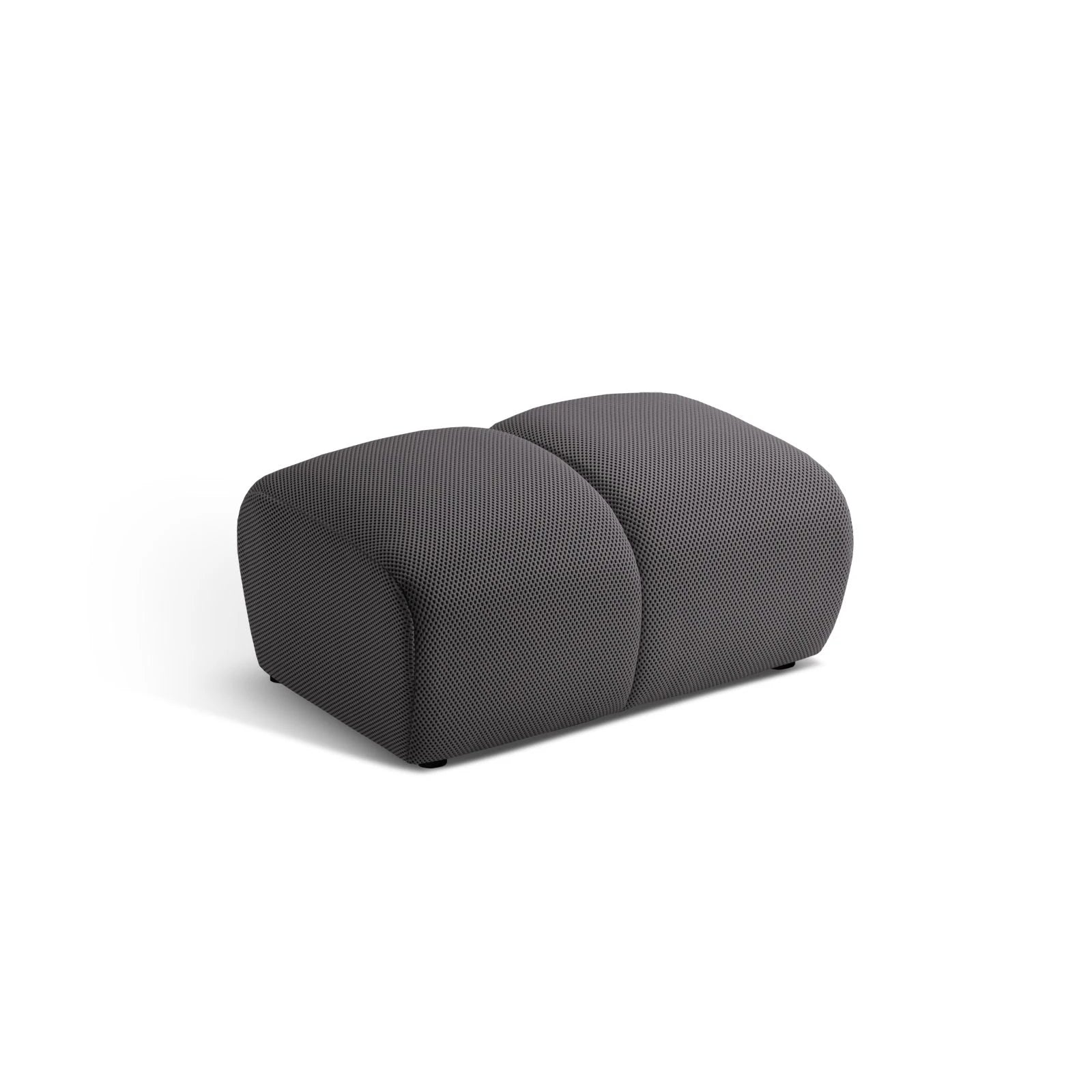Diana Pouf mit Bezug aus 3D-Stoff, Samt oder Strukturstoff, 82x60 cm - Image 16