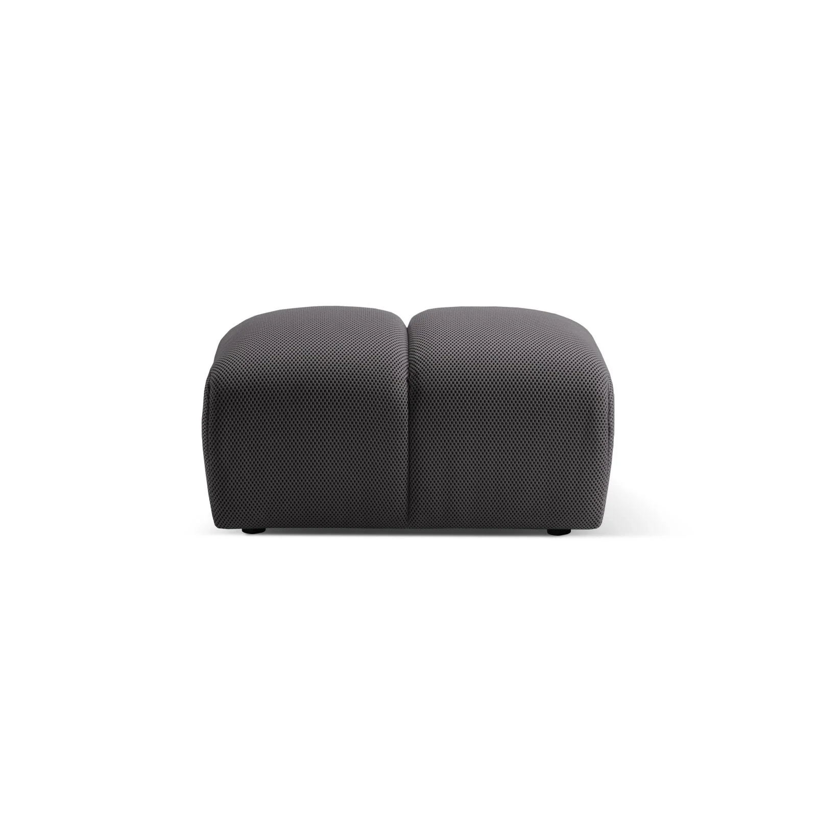 Diana Pouf mit Bezug aus 3D-Stoff, Samt oder Strukturstoff, 82x60 cm - Image 19