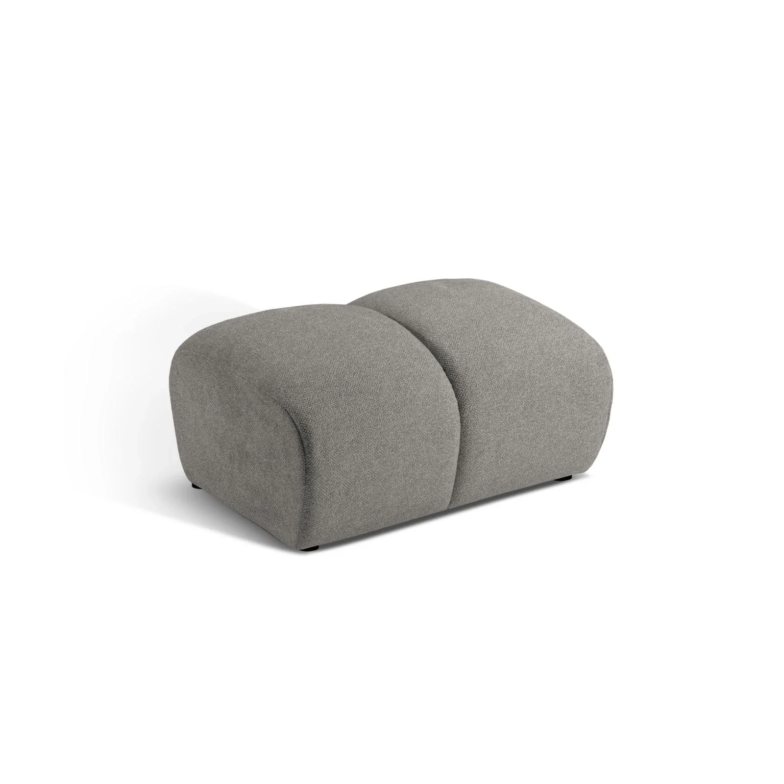 Diana Pouf mit Bezug aus 3D-Stoff, Samt oder Strukturstoff, 82x60 cm - Image 31