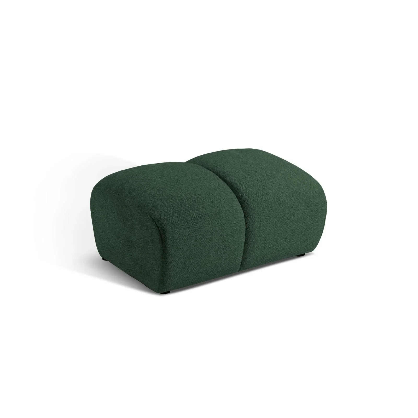 Diana Pouf mit Bezug aus 3D-Stoff, Samt oder Strukturstoff, 82x60 cm - Image 36