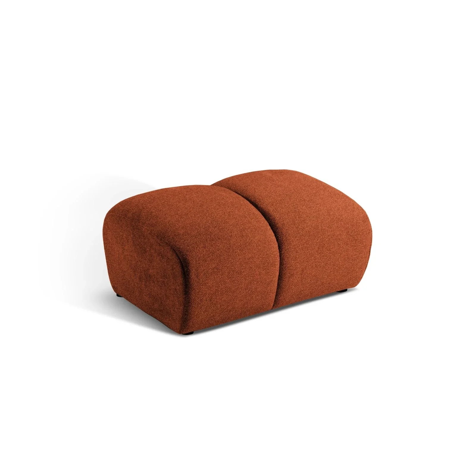 Diana Pouf mit Bezug aus 3D-Stoff, Samt oder Strukturstoff, 82x60 cm - Image 56
