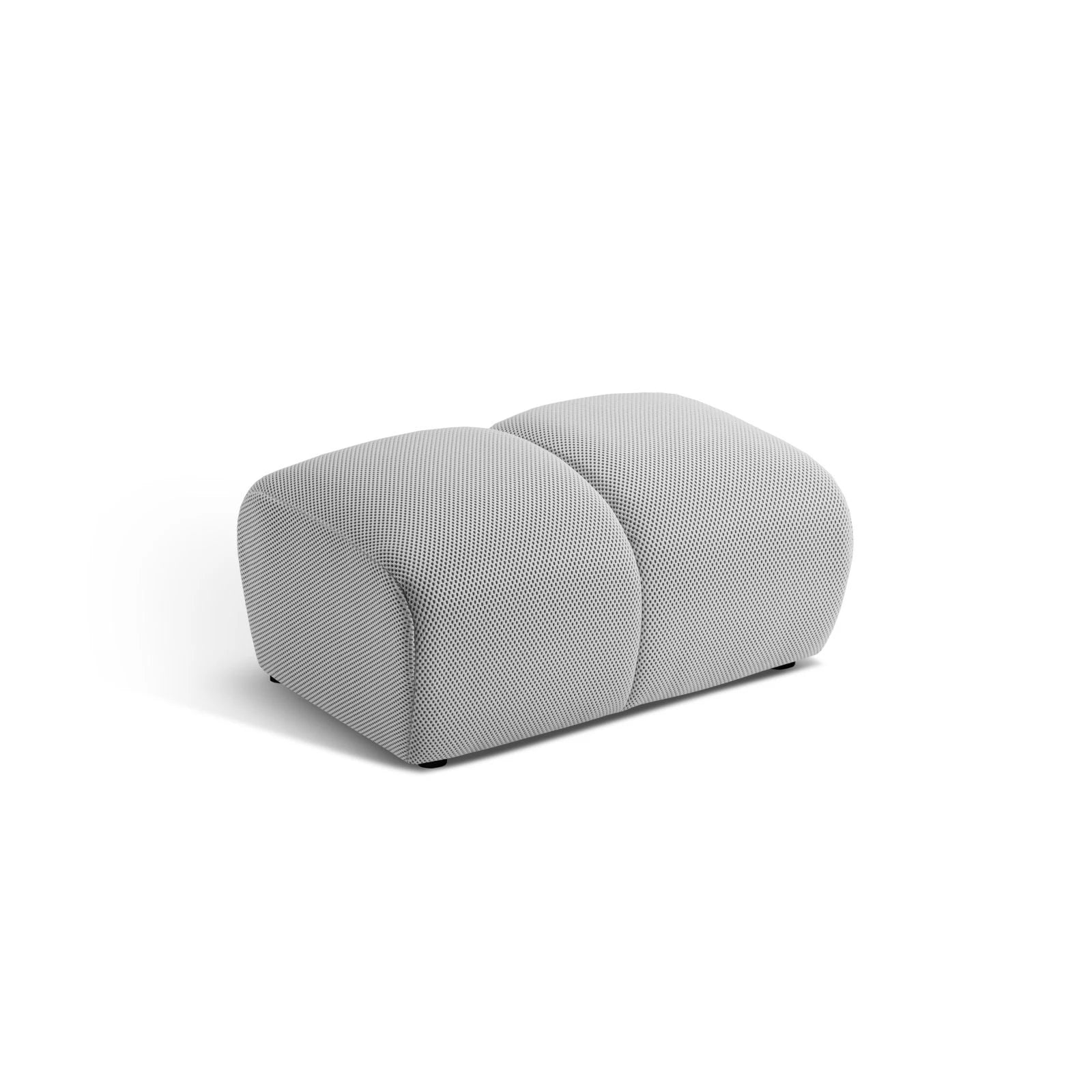 Diana Pouf mit Bezug aus 3D-Stoff, Samt oder Strukturstoff, 82x60 cm - Image 6