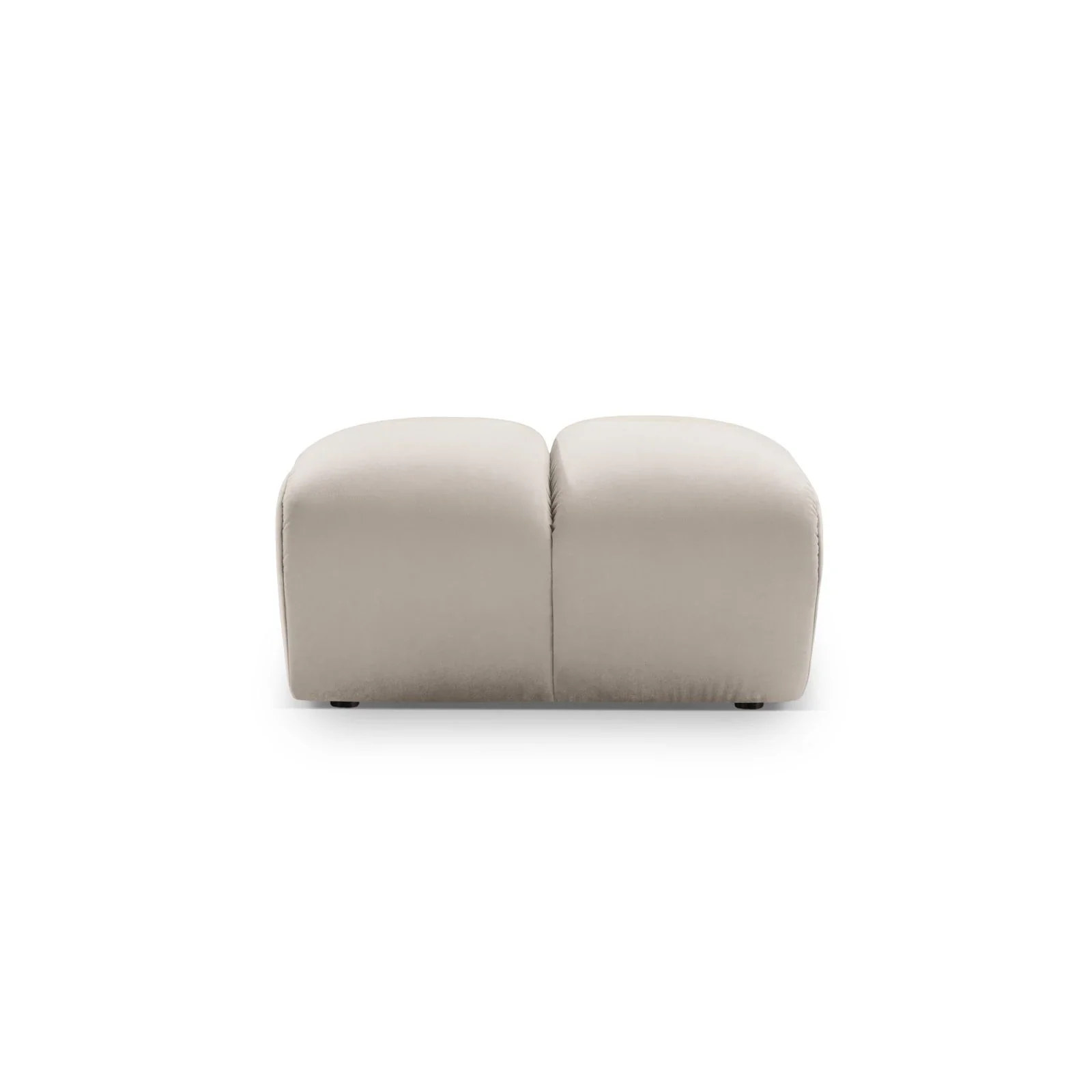 Diana Pouf mit Bezug aus 3D-Stoff, Samt oder Strukturstoff, 82x60 cm - Image 63
