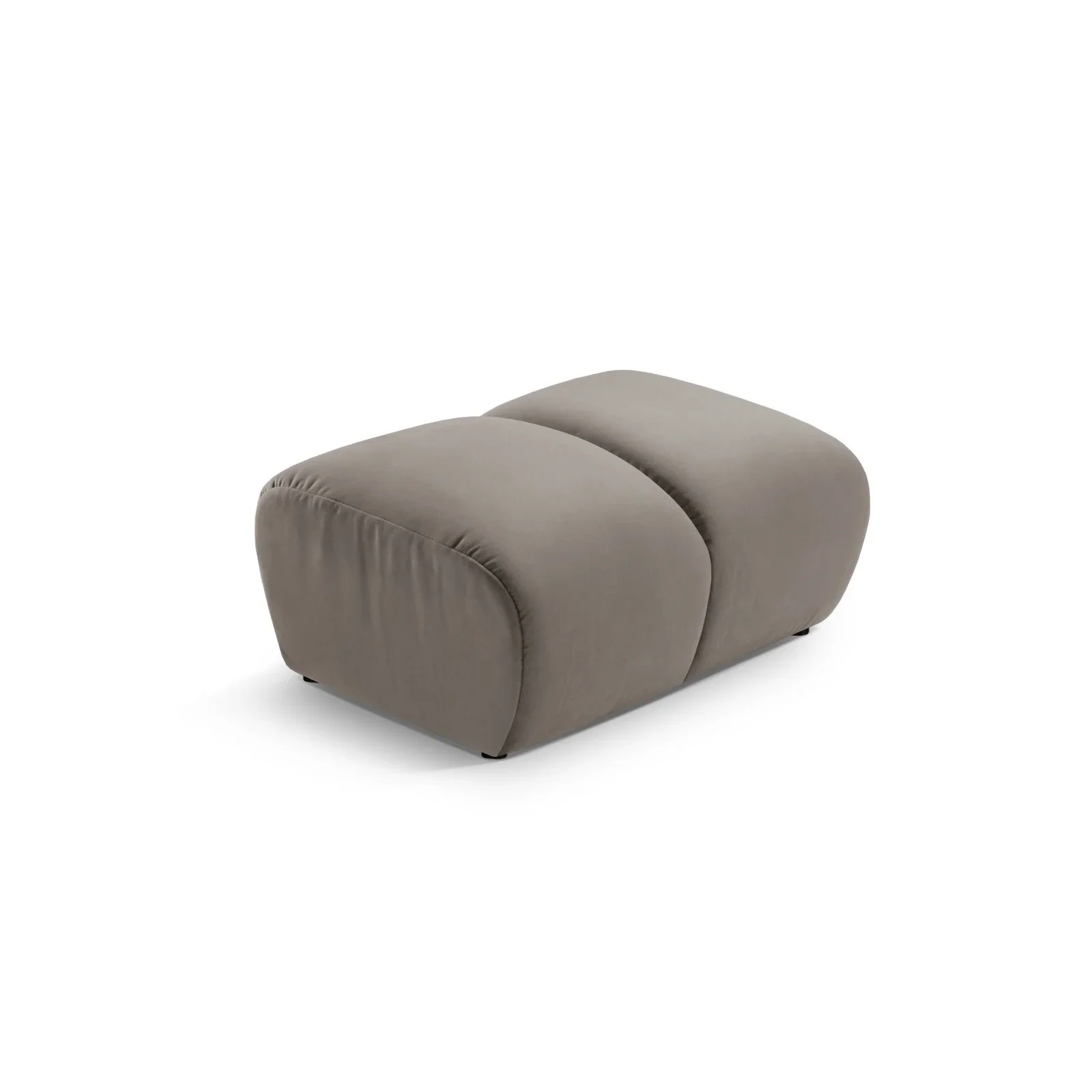 Diana Pouf mit Bezug aus 3D-Stoff, Samt oder Strukturstoff, 82x60 cm - Image 65