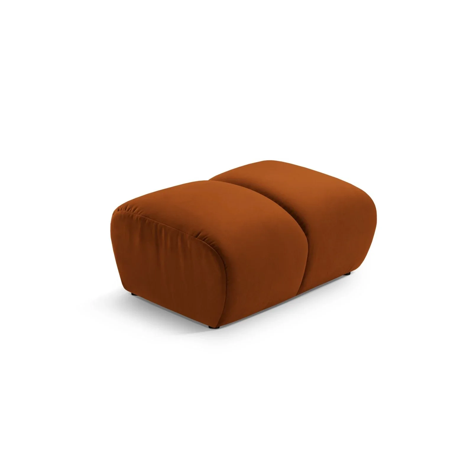 Diana Pouf mit Bezug aus 3D-Stoff, Samt oder Strukturstoff, 82x60 cm - Image 77
