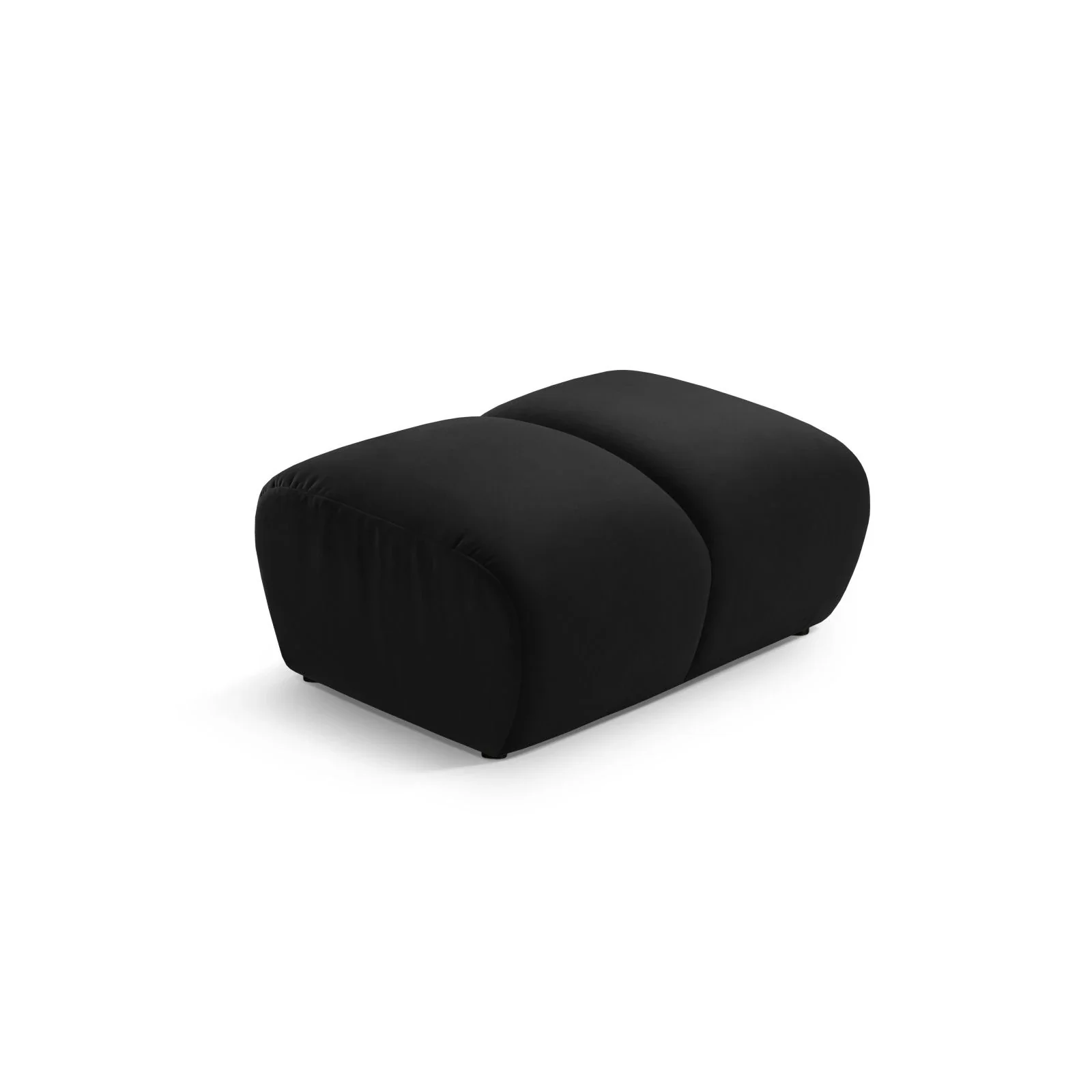 Diana Pouf mit Bezug aus 3D-Stoff, Samt oder Strukturstoff, 82x60 cm - Image 85