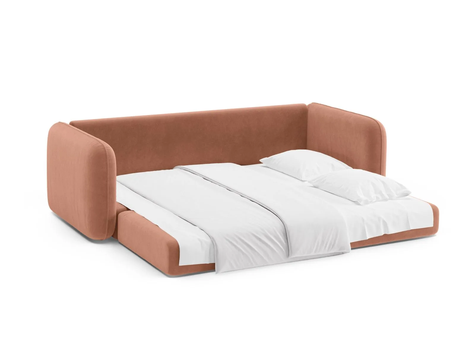 Dormi 3-Sitzer Sofa mit Schlaffunktion, aus Samt oder Strukturstoff, 225x94 cm - Image 125