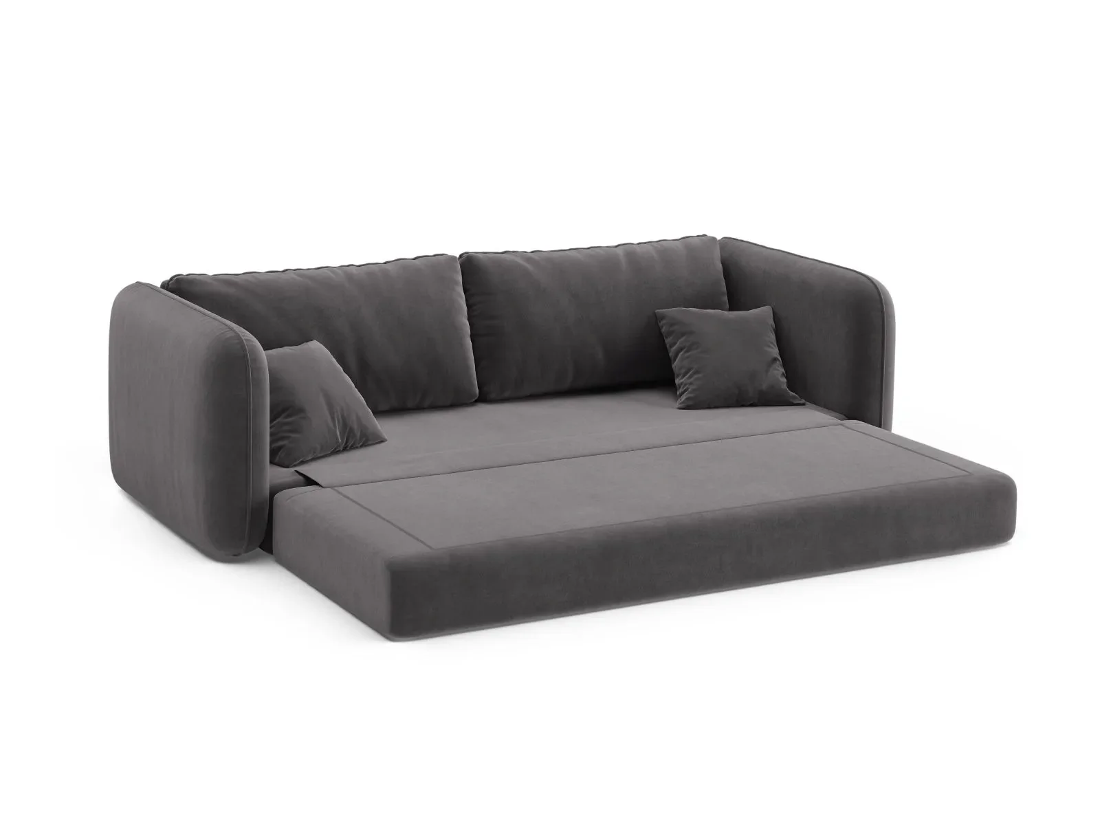 Dormi 3-Sitzer Sofa mit Schlaffunktion, aus Samt oder Strukturstoff, 225x94 cm - Image 151