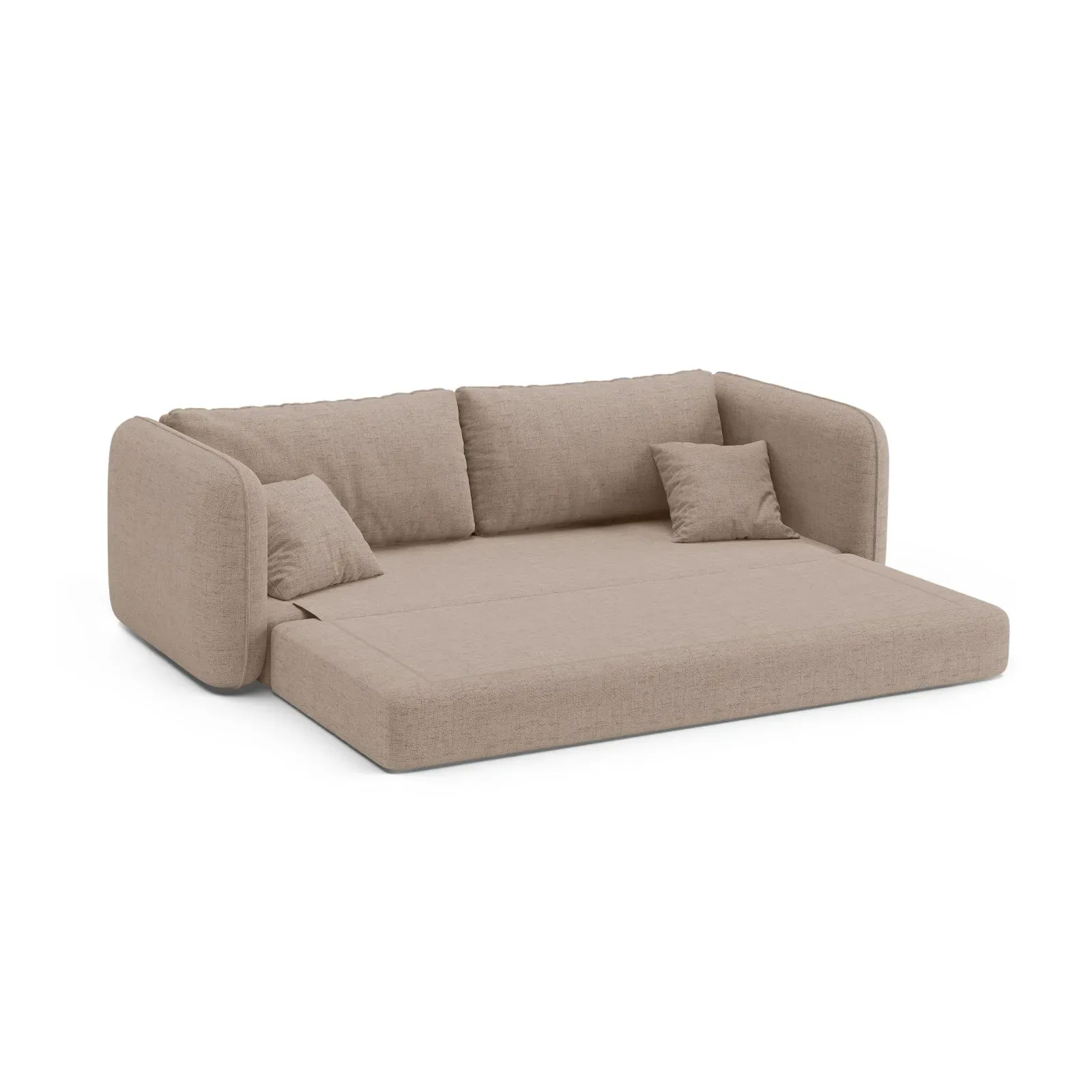 Dormi 3-Sitzer Sofa mit Schlaffunktion, aus Samt oder Strukturstoff, 225x94 cm - Image 24