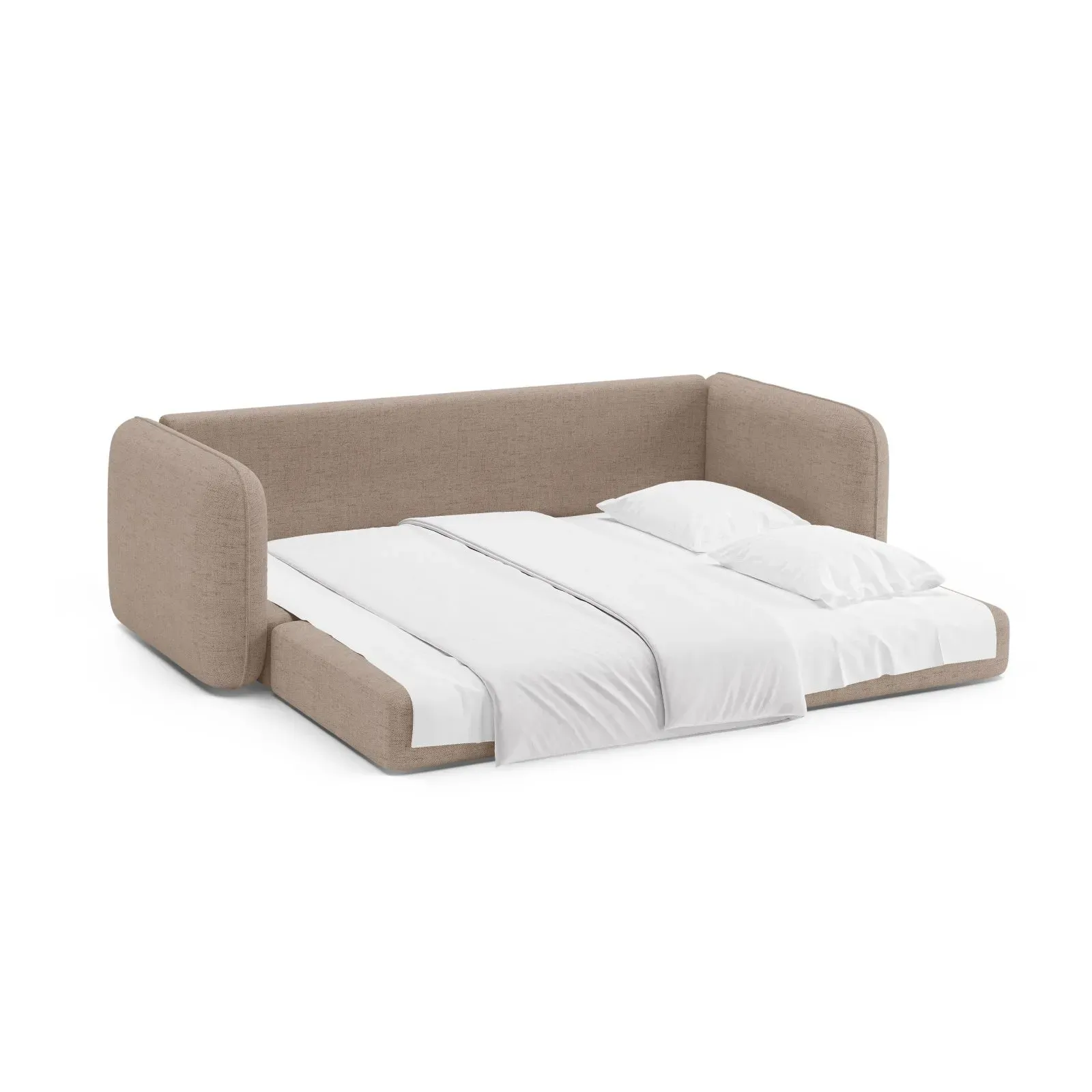 Dormi 3-Sitzer Sofa mit Schlaffunktion, aus Samt oder Strukturstoff, 225x94 cm - Image 25