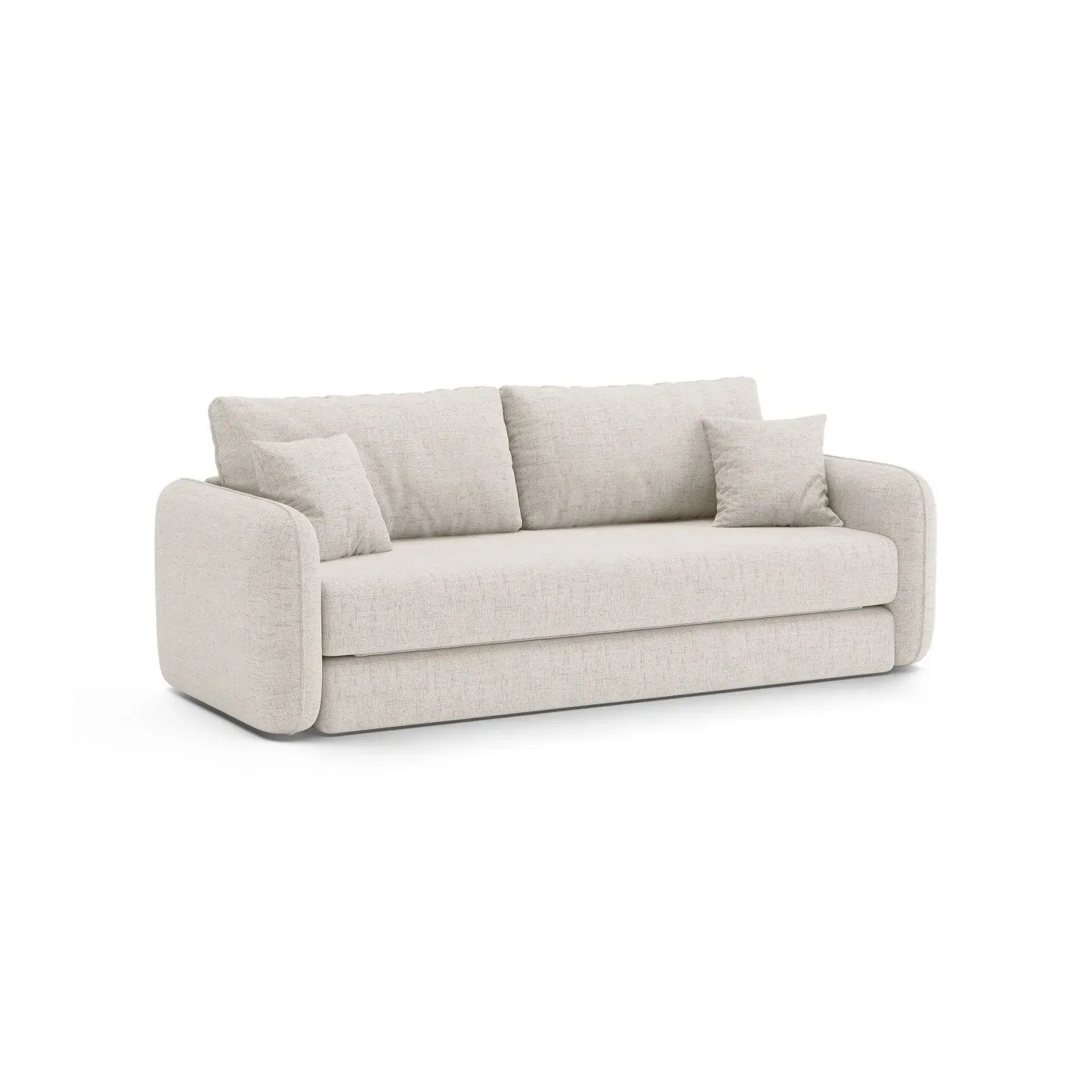 Dormi 3-Sitzer Sofa mit Schlaffunktion, aus Samt oder Strukturstoff, 225x94 cm - Image 5