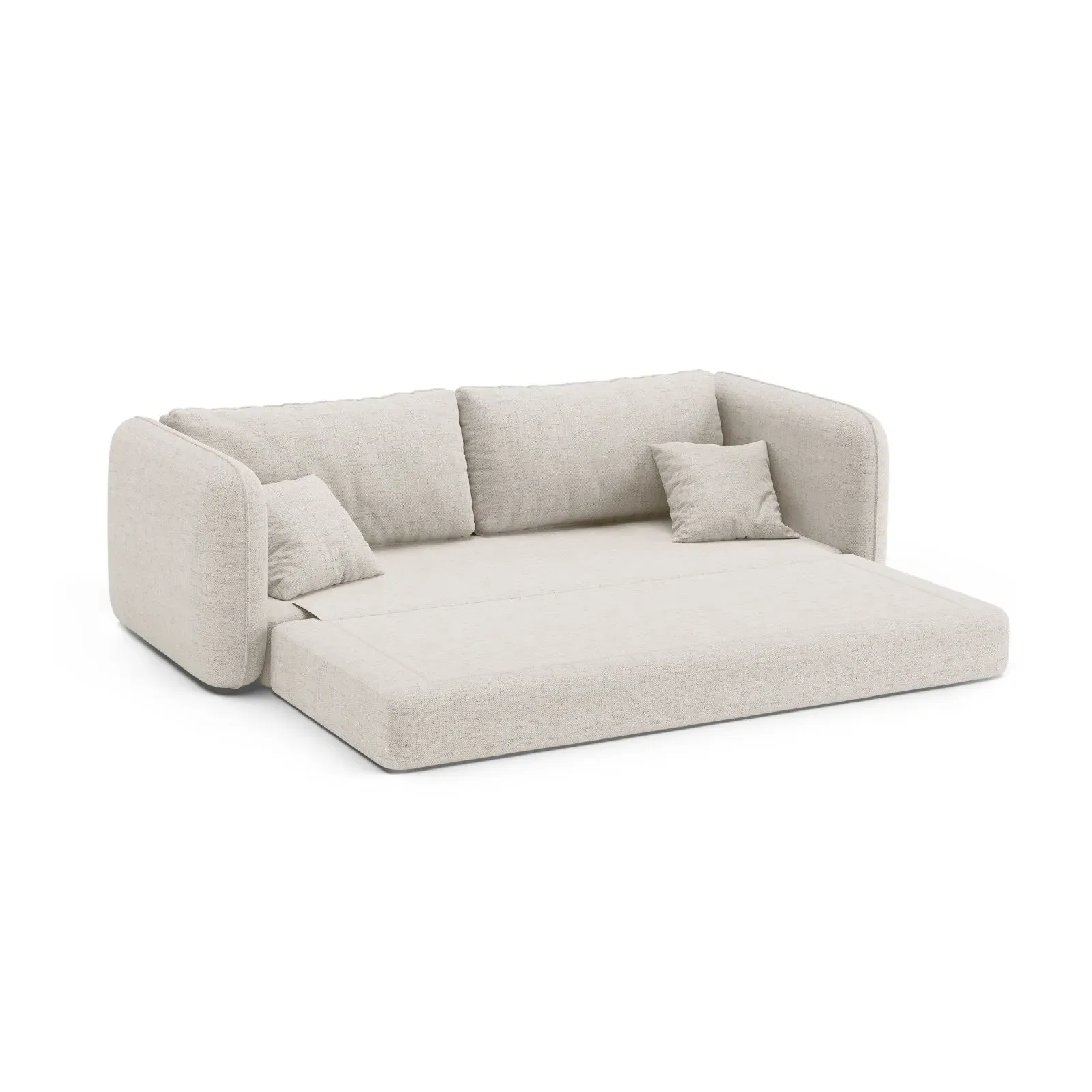 Dormi 3-Sitzer Sofa mit Schlaffunktion, aus Samt oder Strukturstoff, 225x94 cm - Image 6