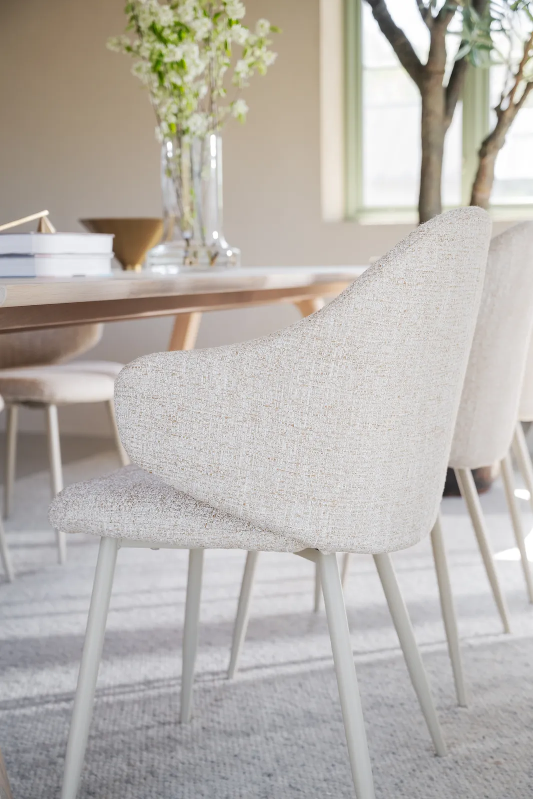 DRAKE Essstuhl Beige 60x58x83cm - Image 4