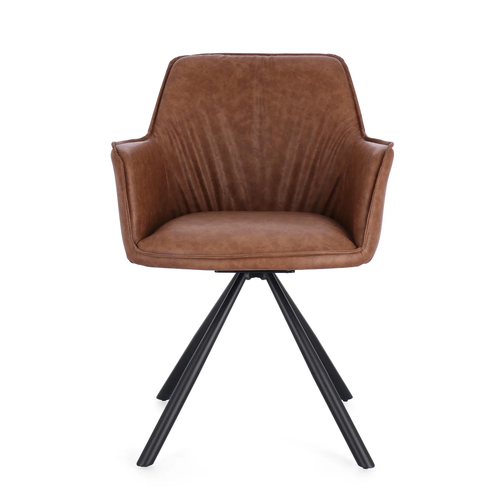 Essstuhl drehbar mit Armlehne Breval Hellbraun - Image 5