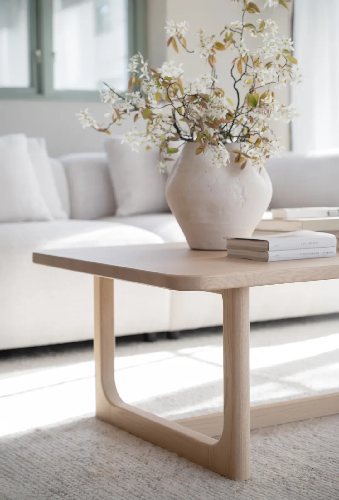 DRISCOLL Couchtisch aus Eiche Weiß pigmentiert 160x70x41cm - Image 3