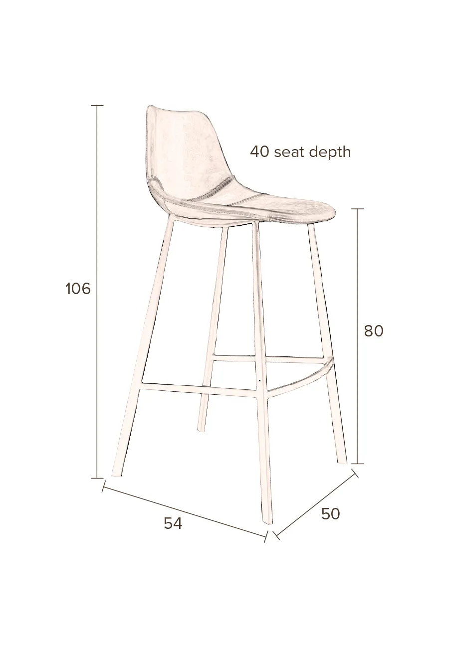 Franky Hocker Braun 80 cm - Image 6