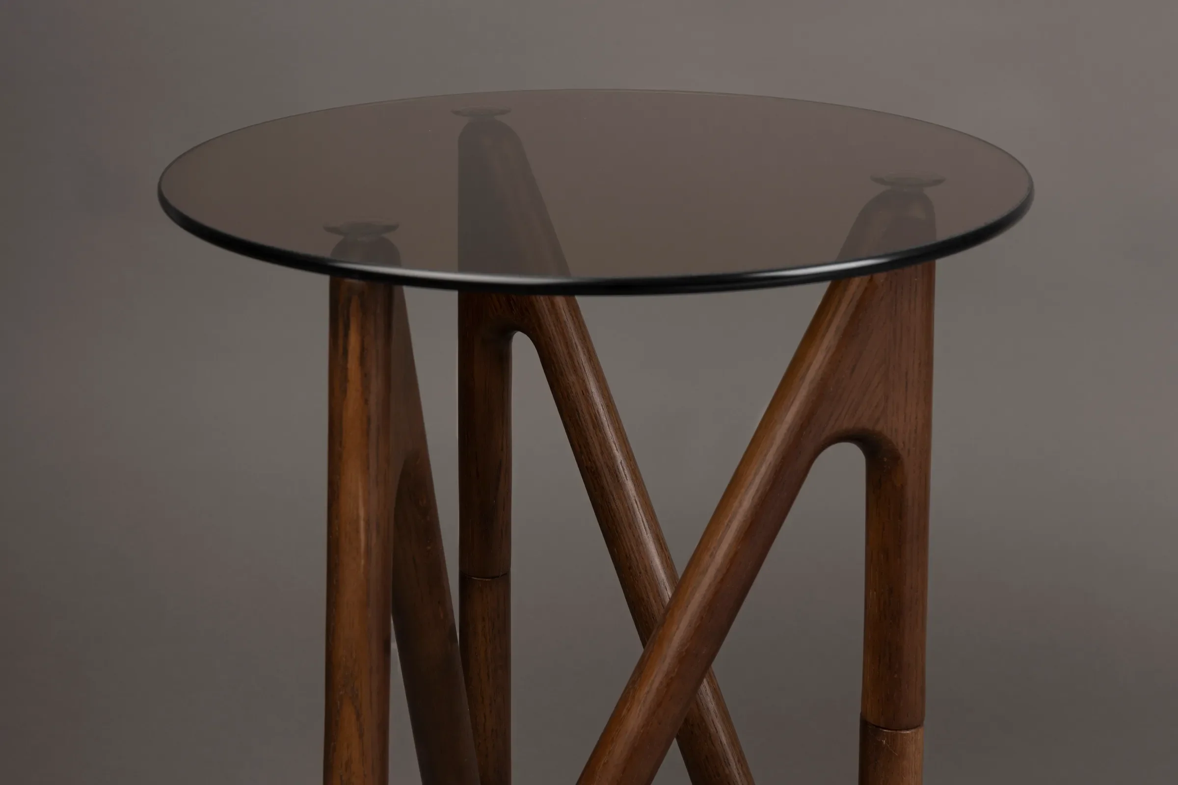 Naia Beistelltisch Walnuss 40x40x50 cm - Image 4