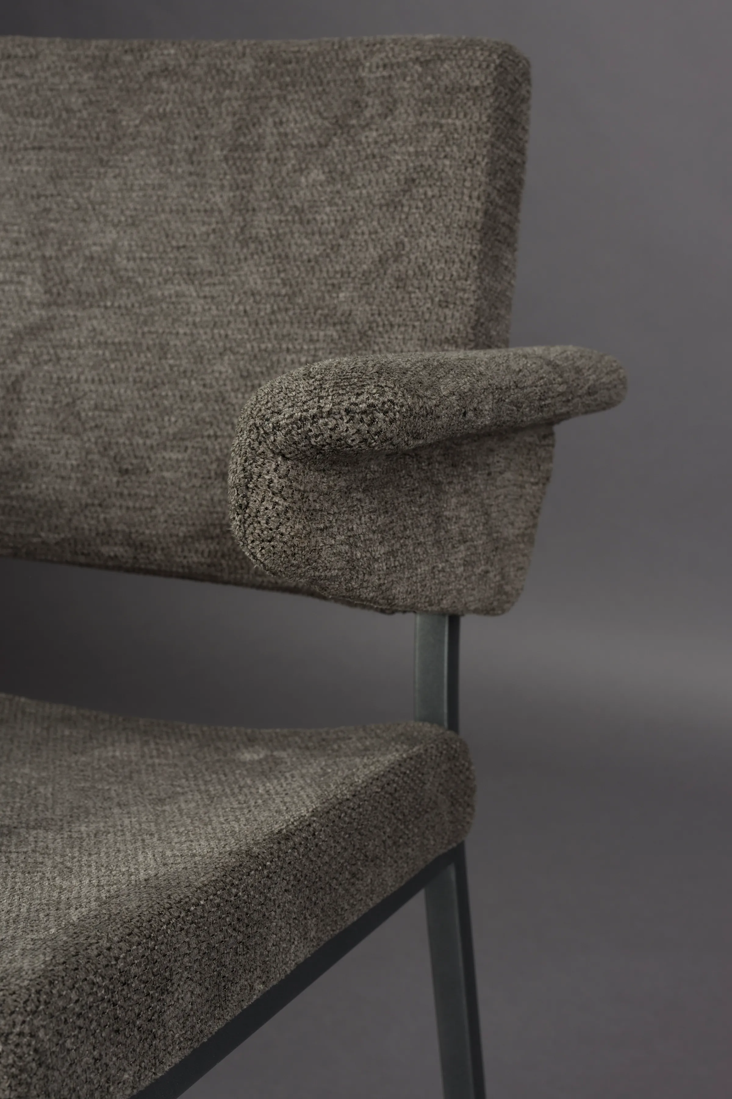 Stuhl Portland mit Armlehne Grau - Image 3