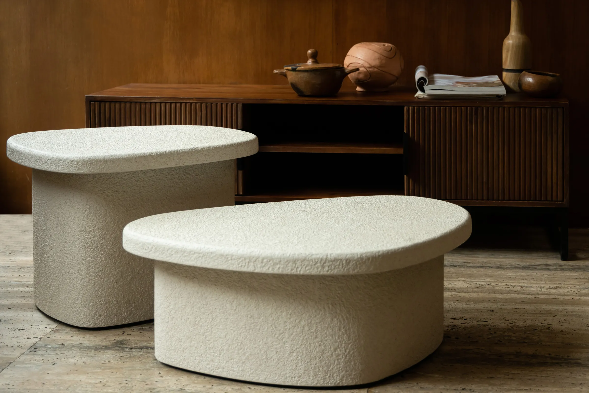 Veda Couchtisch Beige 74x49x28cm - Image 7