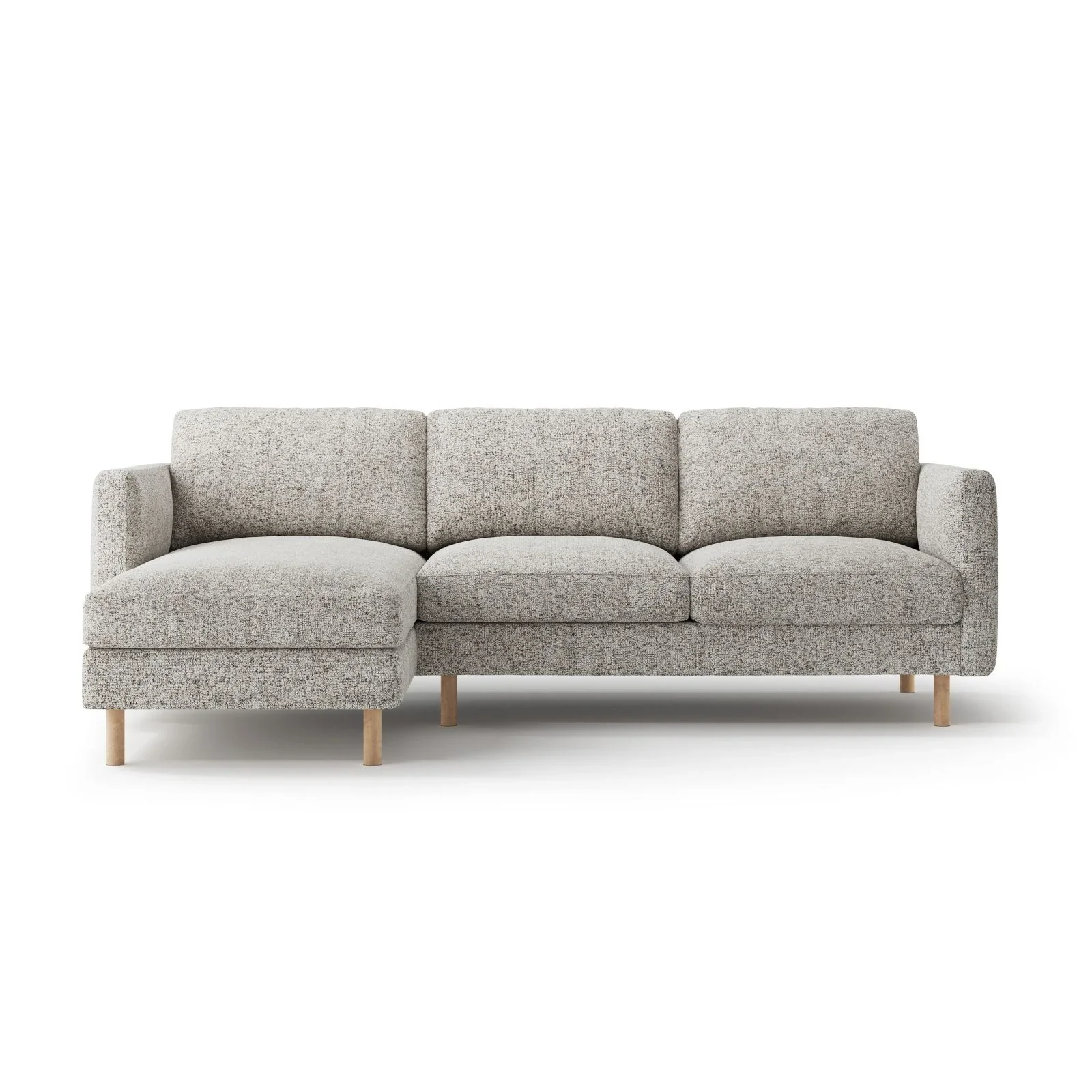 Eden 3-Sitzer Ecksofa, Linke Seite, aus Strukturstoff, 250x150 cm