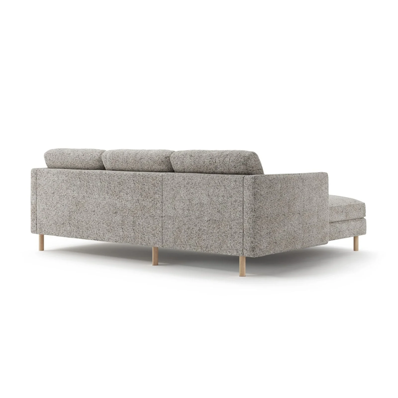 Eden 3-Sitzer Ecksofa, Linke Seite, aus Strukturstoff, 250x150 cm - Image 4
