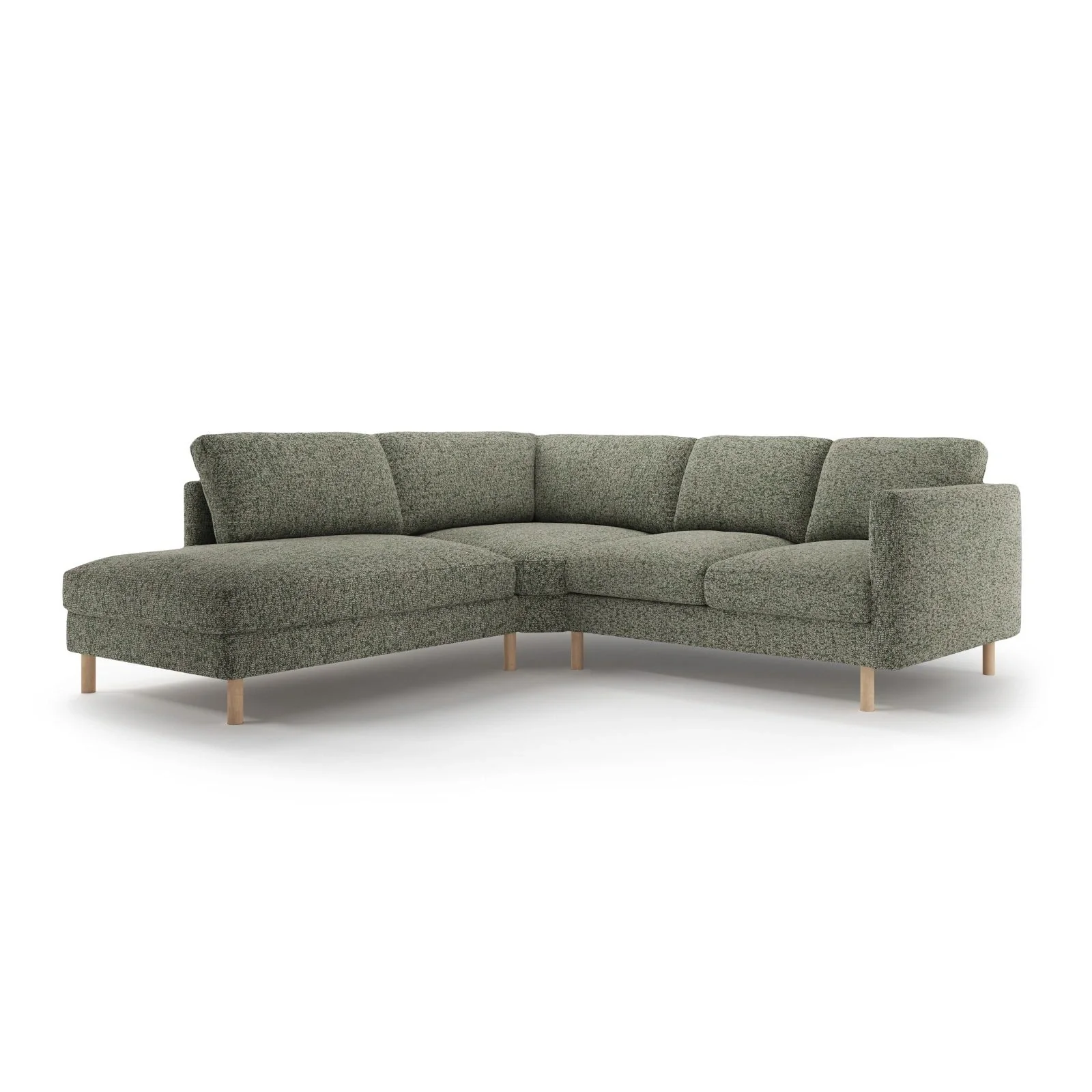 Eden 4-Sitzer Ecksofa, Linke Seite, aus Strukturstoff, 267x234 cm - Image 6