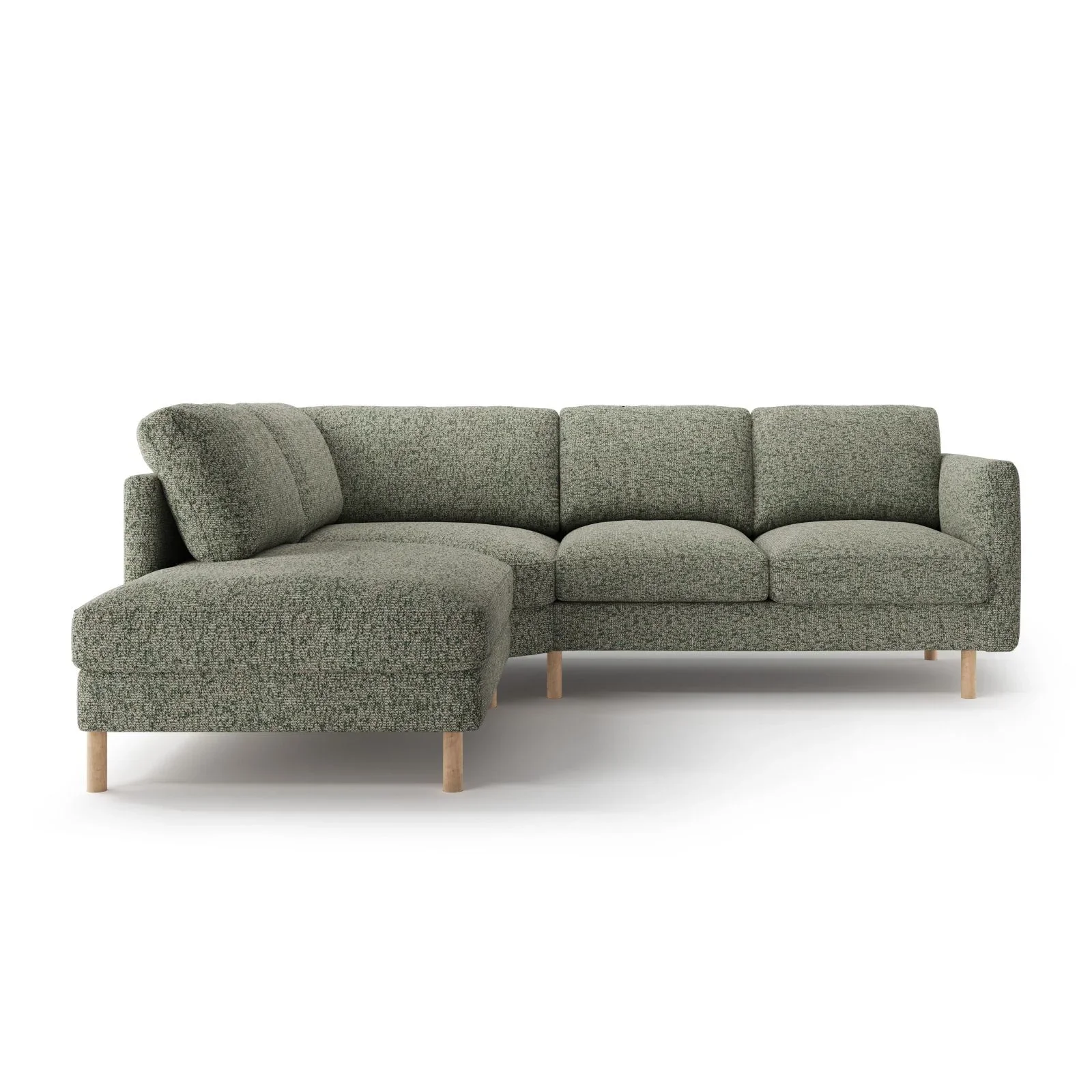 Eden 4-Sitzer Ecksofa, Linke Seite, aus Strukturstoff, 267x234 cm - Image 8
