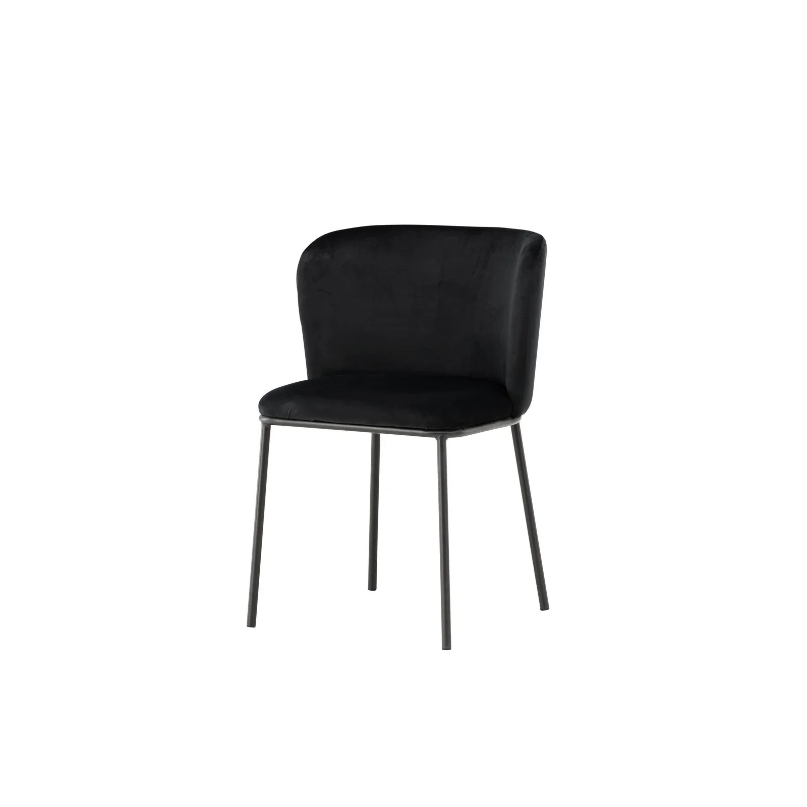 Edina Esszimmerstuhl Schwarz / Schwarz Samt - Image 7