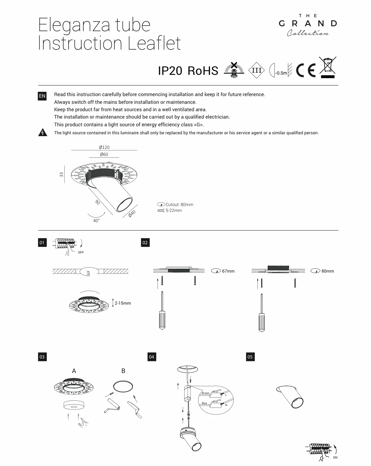 ELEGANZA TUBE Schwenkbarer LED-Spot - Image 10