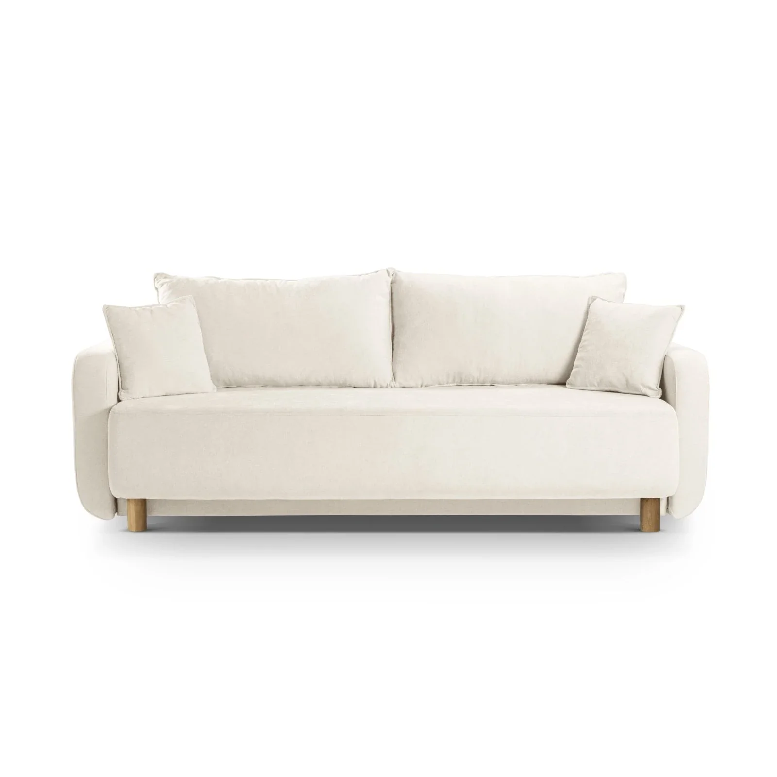 Elen 3-Sitzer Sofa mit Schlaffunktion, aus Strukturstoff, 231x106 cm