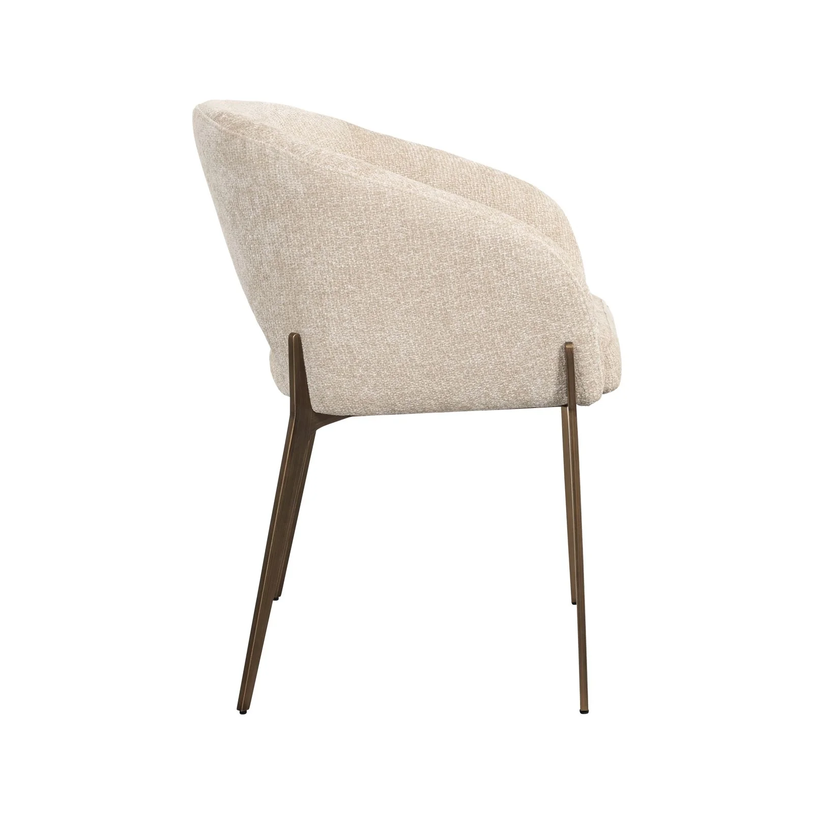 Essstuhl Kenzi in Cream Unicorn oder Cognac Fusion - Image 4