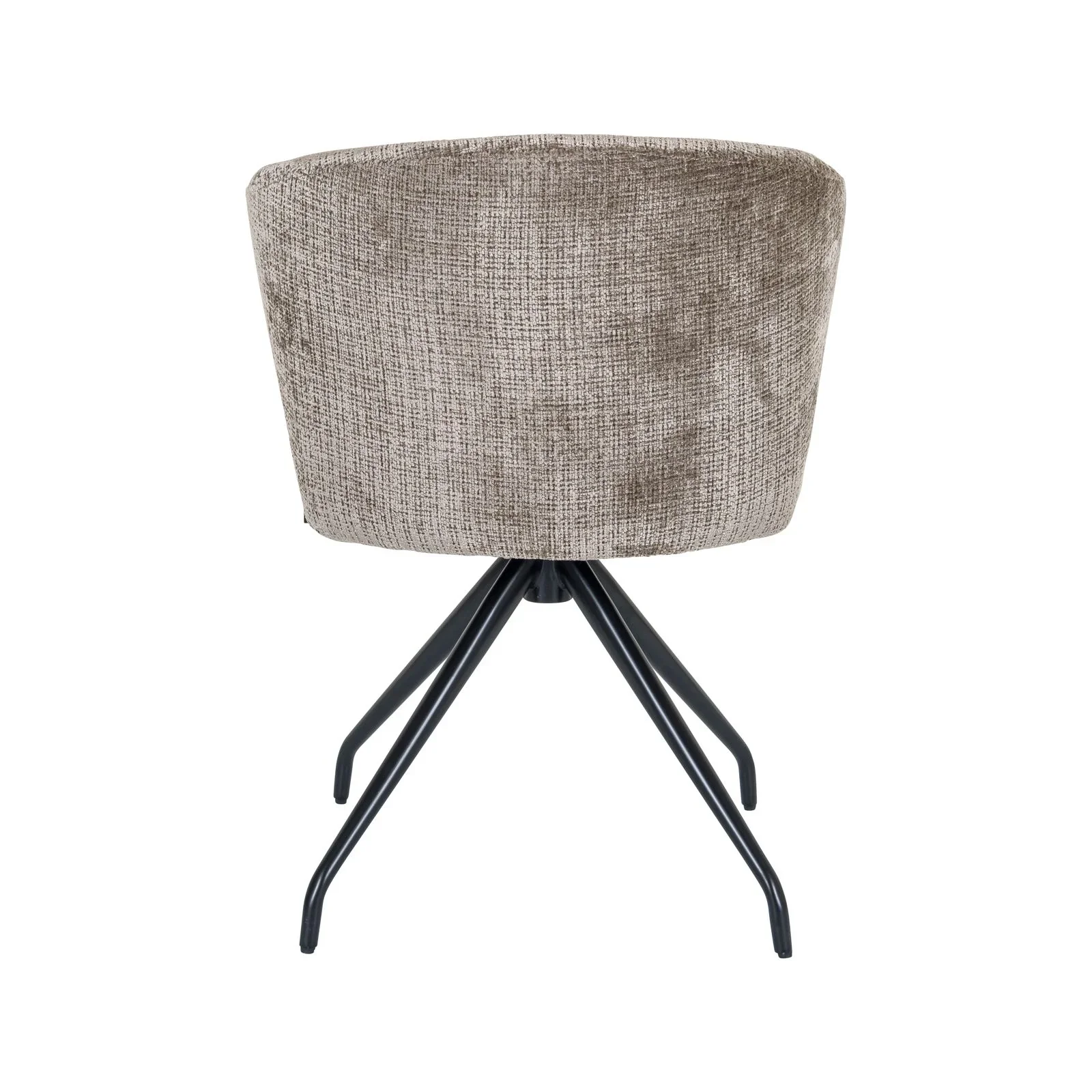 Essstuhl Milly, drehbar, aus Chenille in Niagara Stone - Image 5