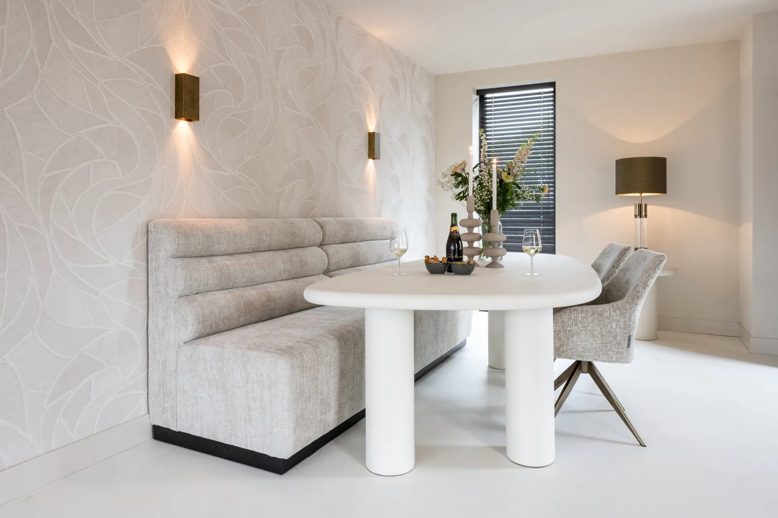 Esstisch Bloomstone in weiß, 235x120x76 cm - Image 6