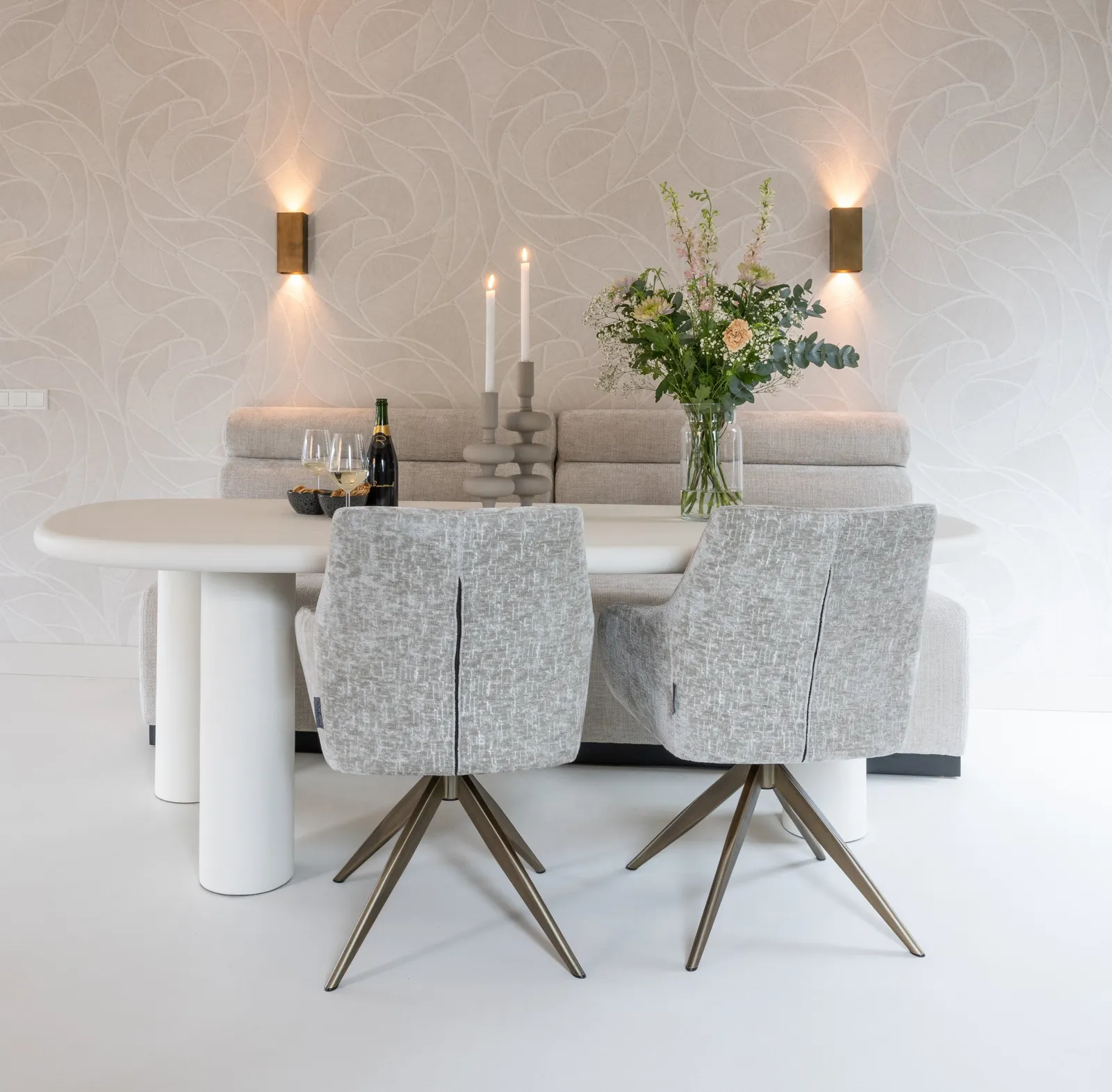 Esstisch Bloomstone in weiß, 235x120x76 cm - Image 8