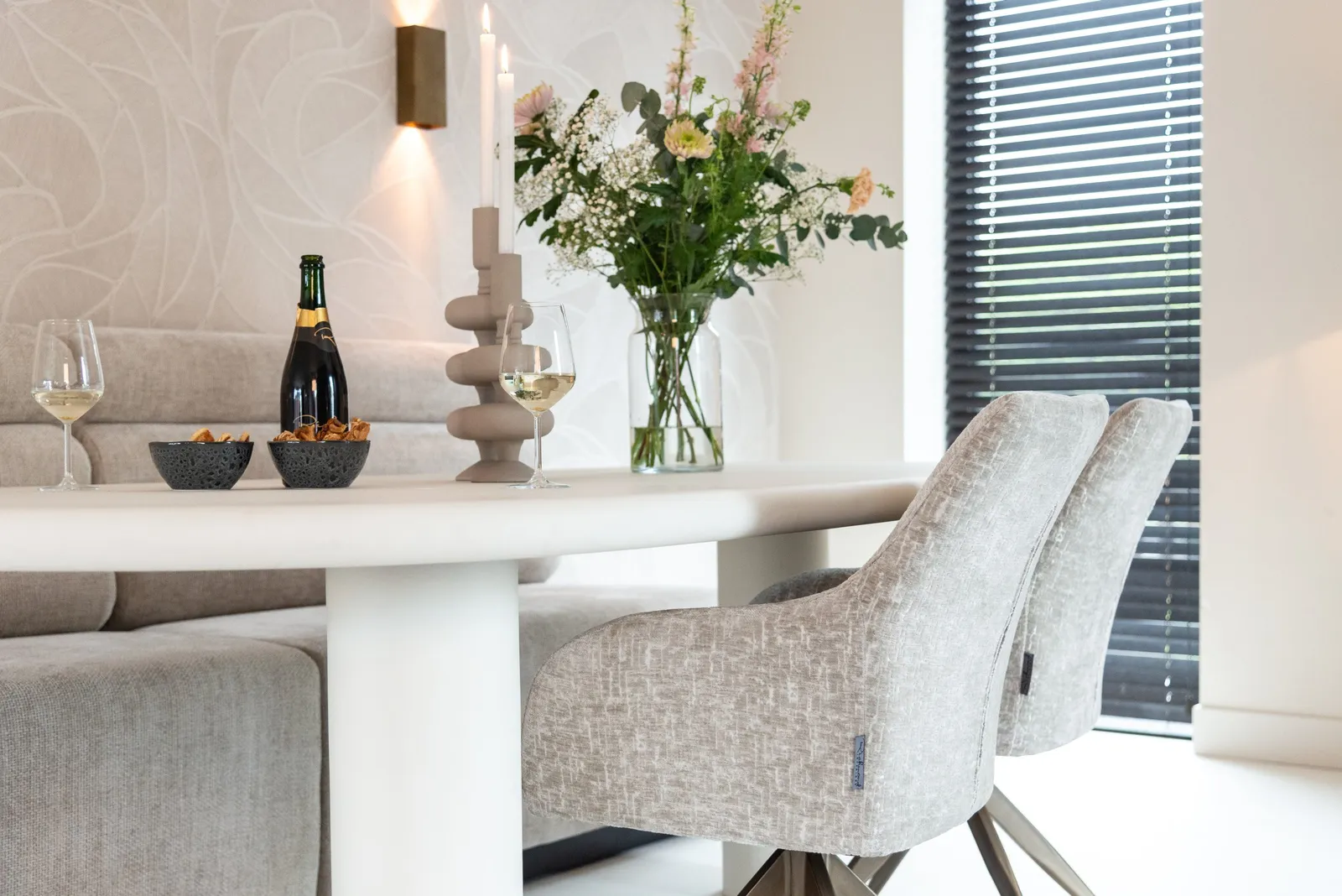 Esstisch Bloomstone in weiß, 235x120x76 cm - Image 9