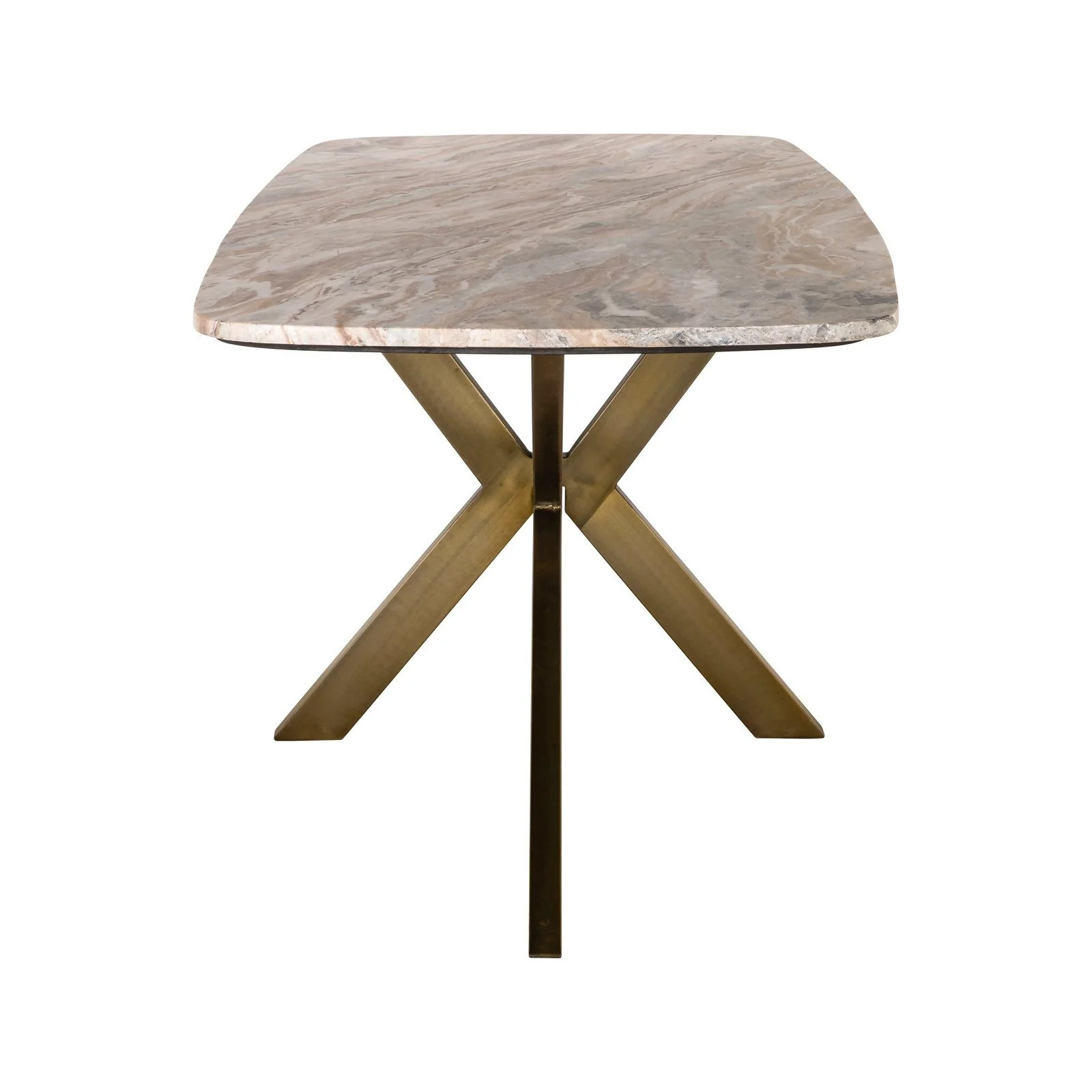 Esstisch Bottega aus Toronto-Marmor in Blush beige, 190x90x76 cm - Image 4