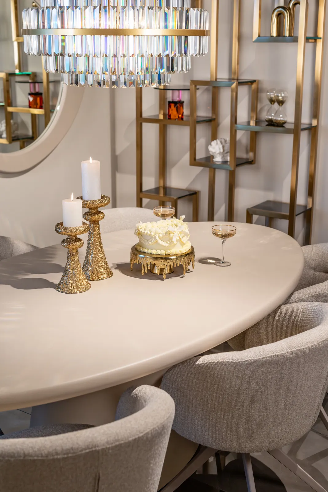 Esstisch Clayton in beige, 220x115x76 cm - Image 2