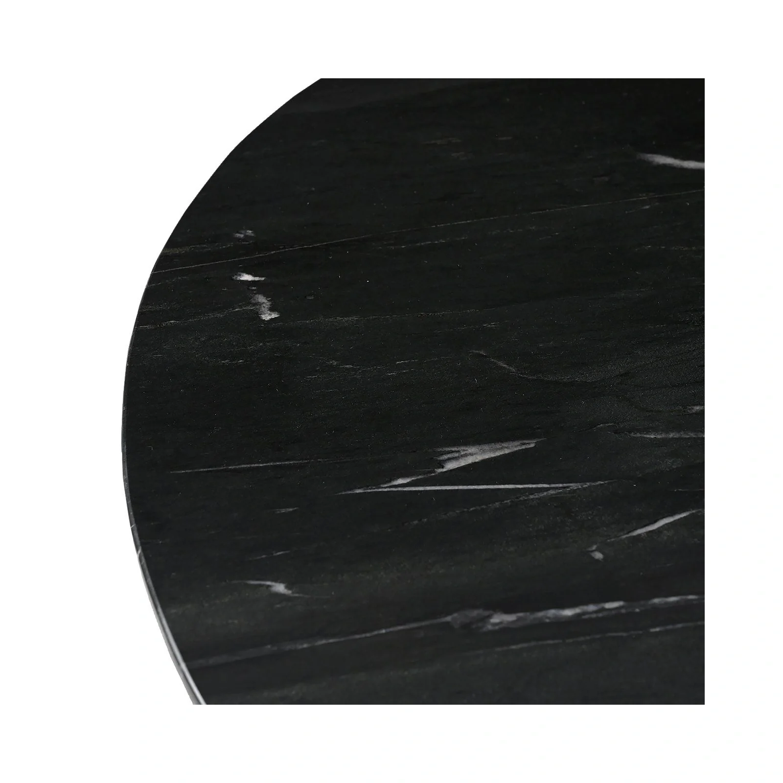Esstisch Collada aus Marmor in schwarz/gold, 130x130x76 cm - Image 7