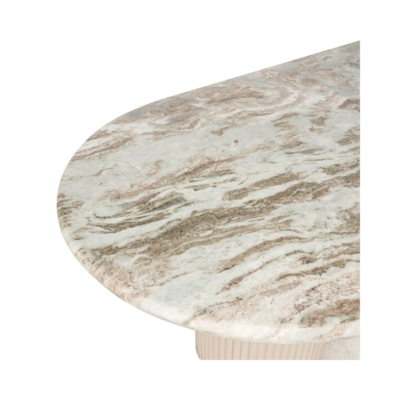 Esstisch Coronel aus Toronto-Marmor in Blush beige, 240x100x76 cm - Image 4
