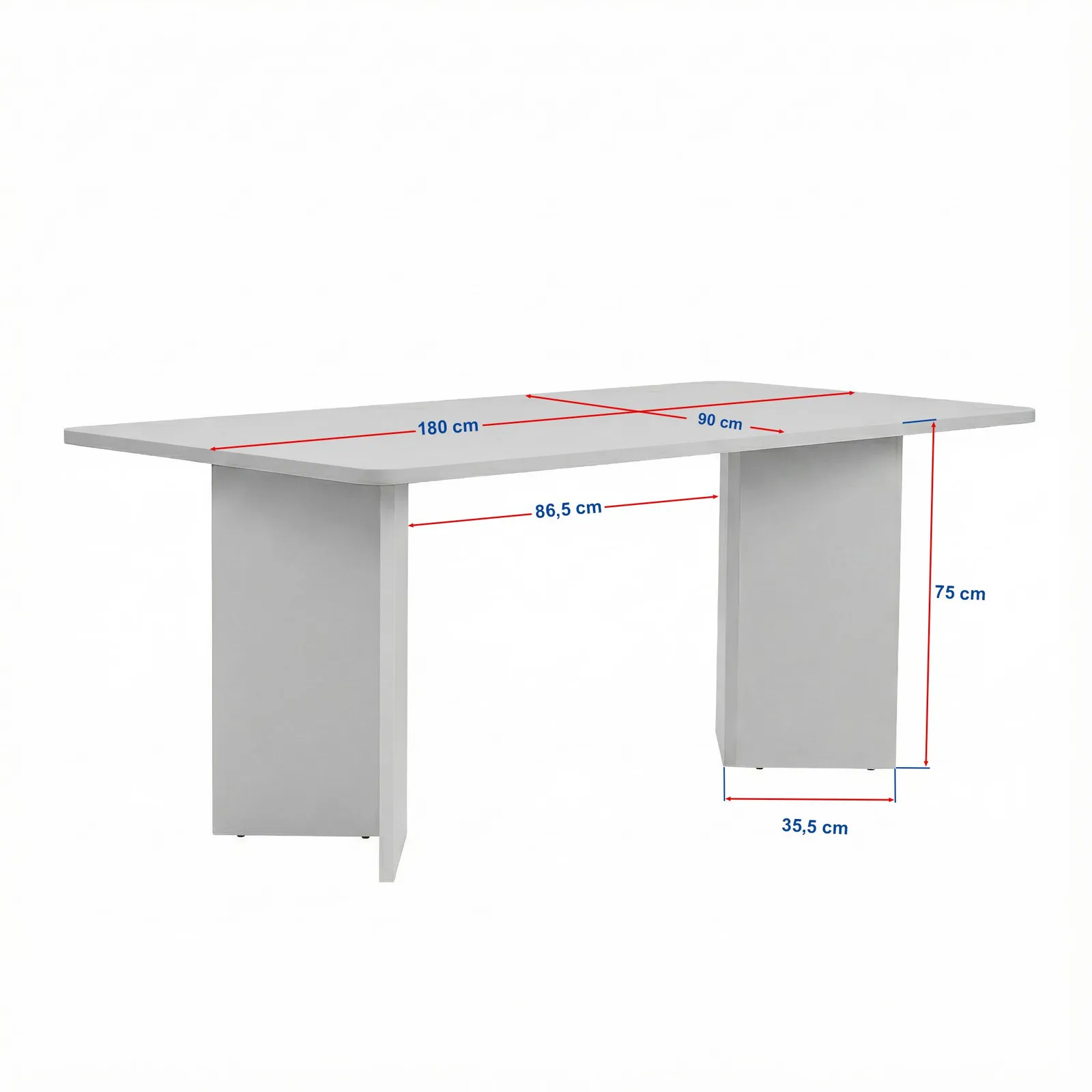 Esstisch Linza aus melaminbeschichteten Holz, 180×90×75 cm - Image 9