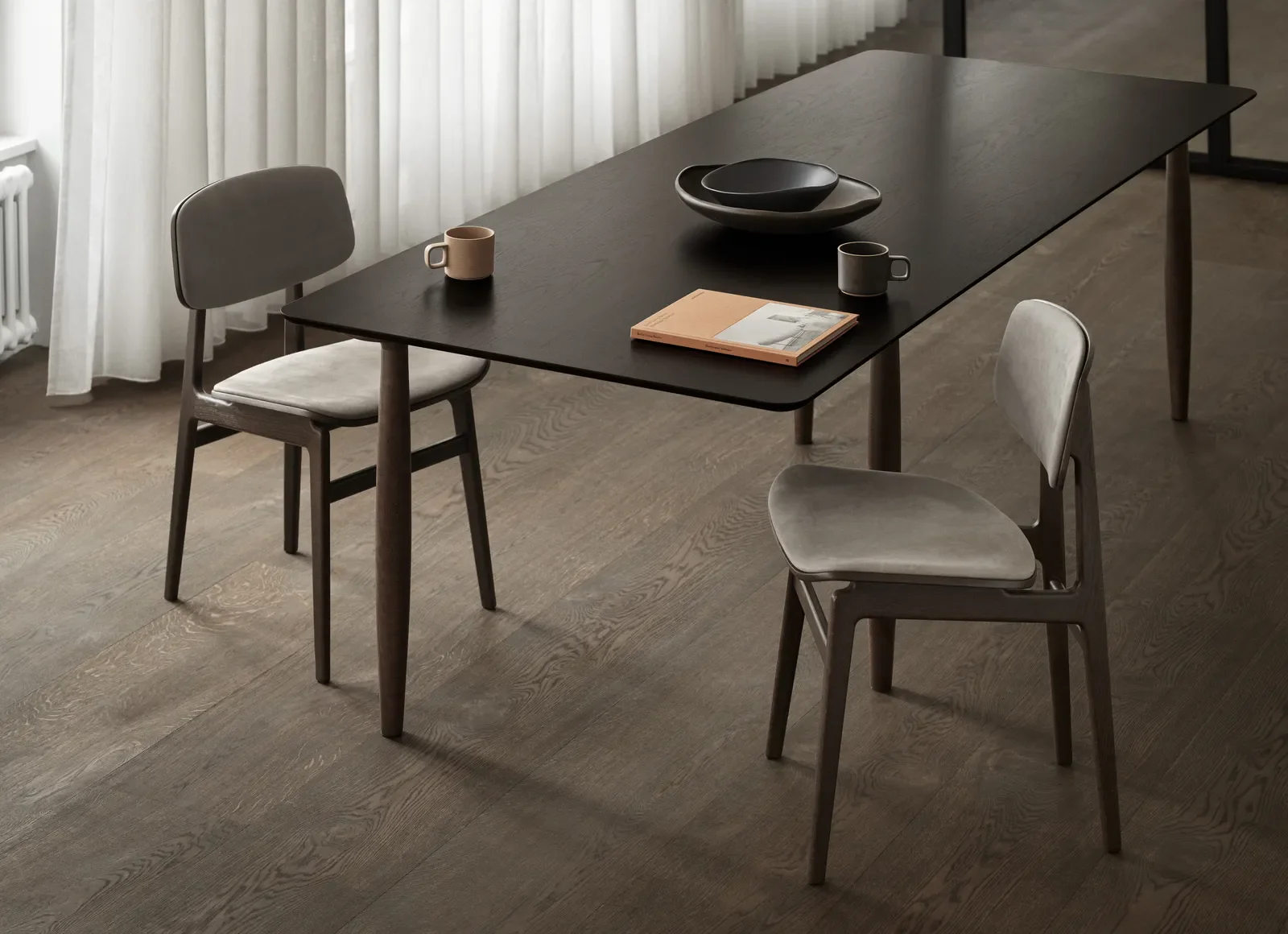 Esstisch Oku aus Eichenfurnier und Massivholz Eiche, 250×95×74 cm - Image 2