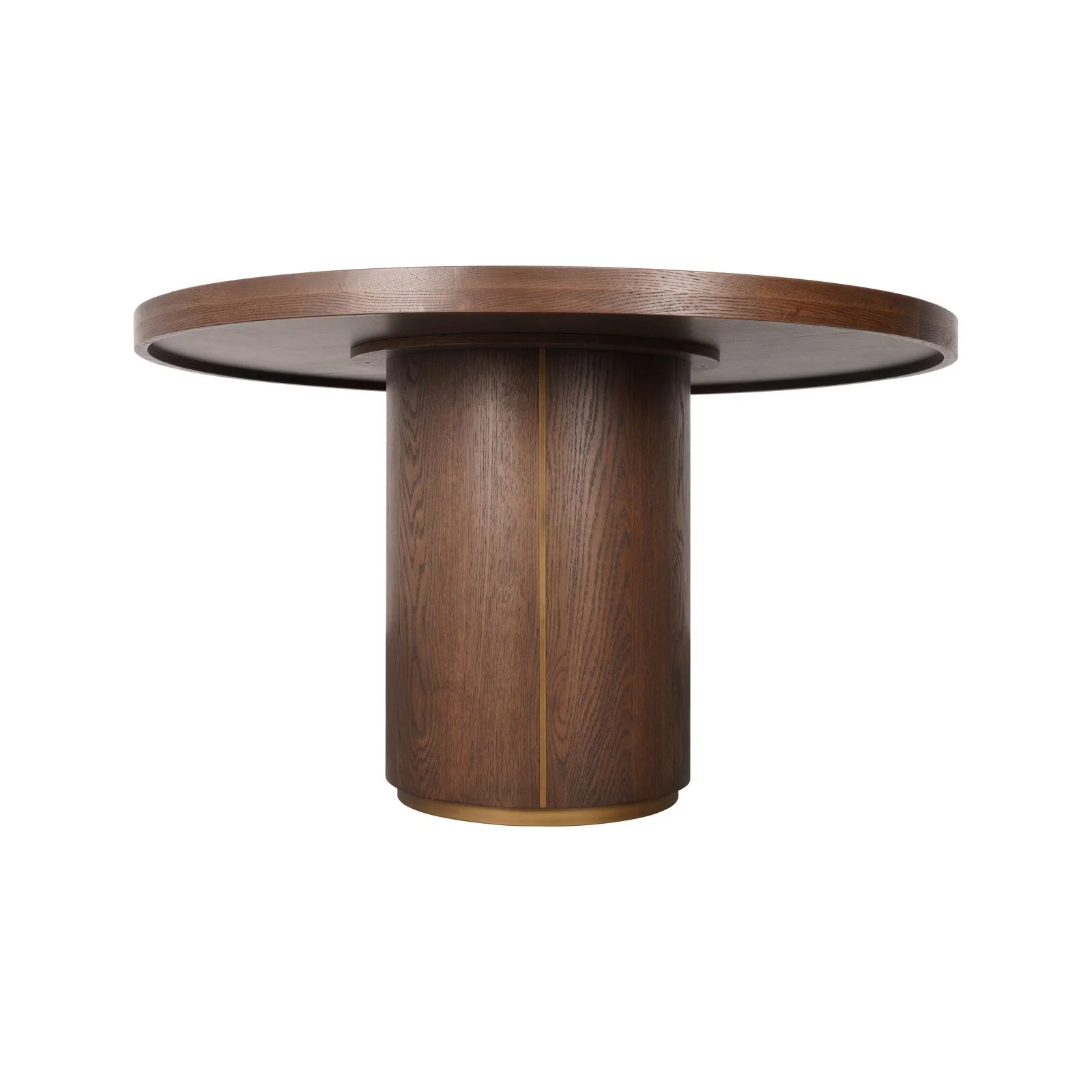 Esstisch Willox in braun (mit Glas), 130x130x76 cm - Image 4