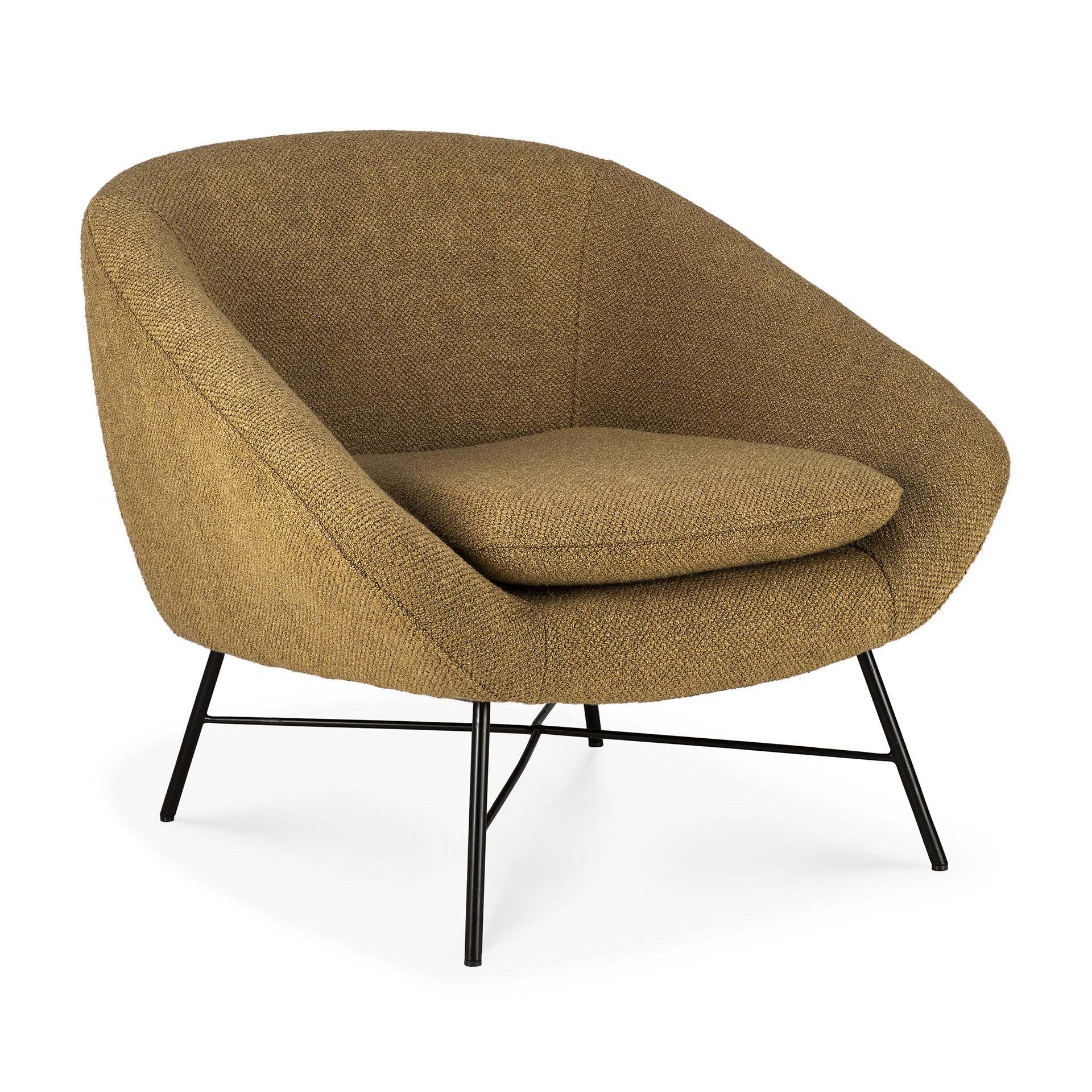 Barrow Loungestuhl - Ingwer Stoff - 81 x 79 x 71 cm