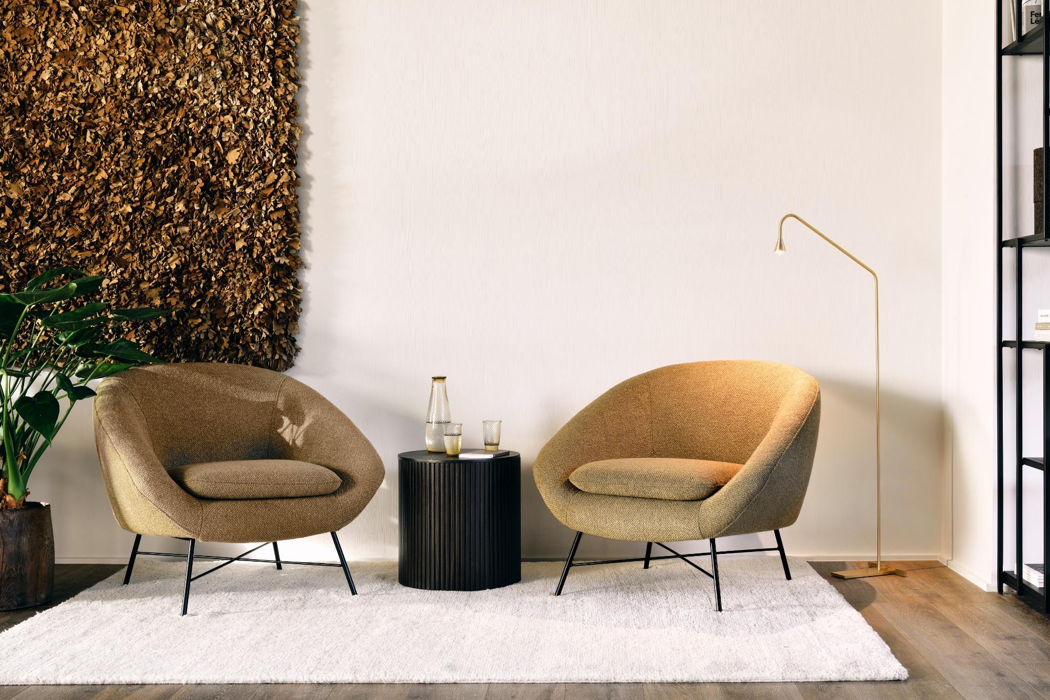 Barrow Loungestuhl - Ingwer Stoff - 81 x 79 x 71 cm - Image 2