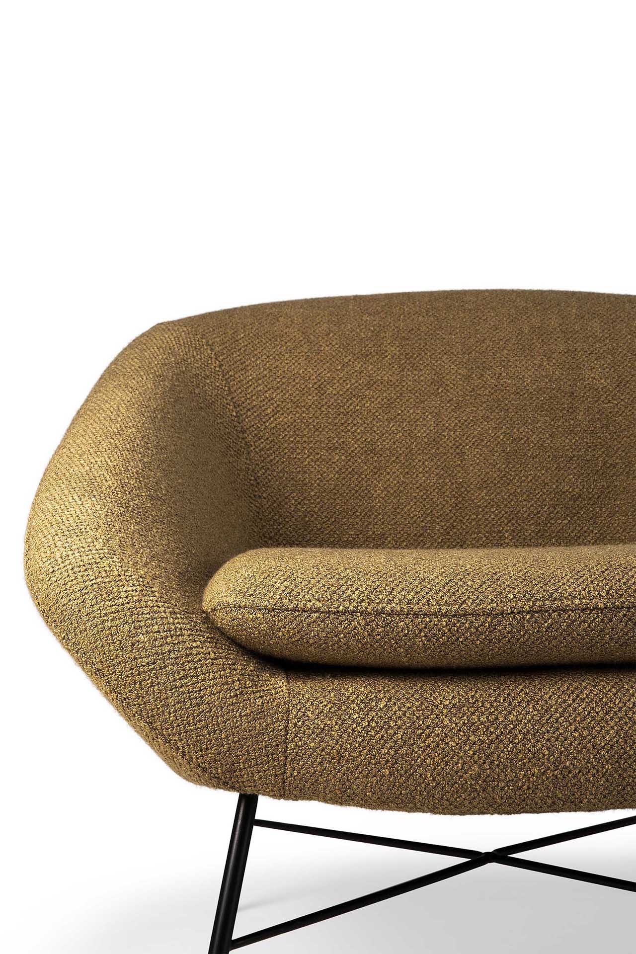 Barrow Loungestuhl - Ingwer Stoff - 81 x 79 x 71 cm - Image 5